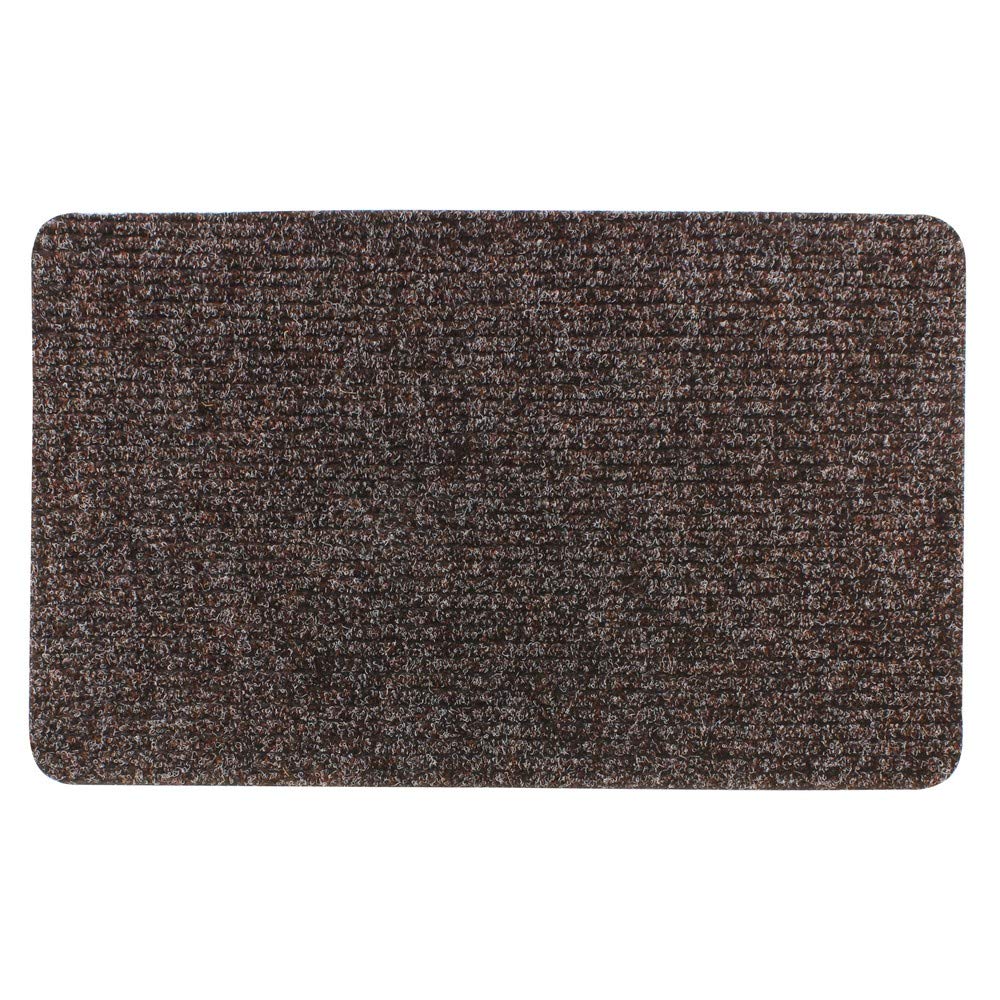 JVL 01-229BR Delta Ribbed Lightweight Indoor Entrance Door Mat, Brown, 80 x 50 cm, 50 x 80 cm (Rectangular) - Image 3