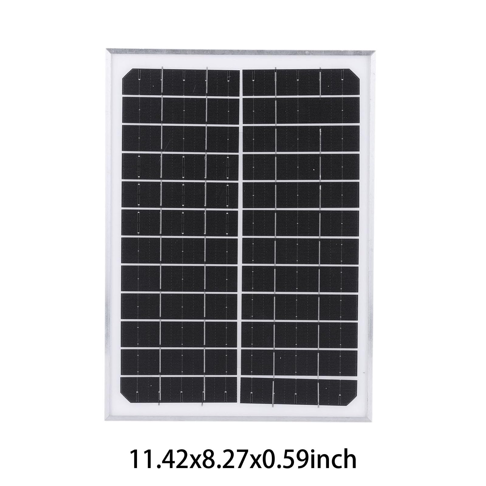 12V Sortie DC Panneau Solaire Monocristallin 15W 24 5 Rendement