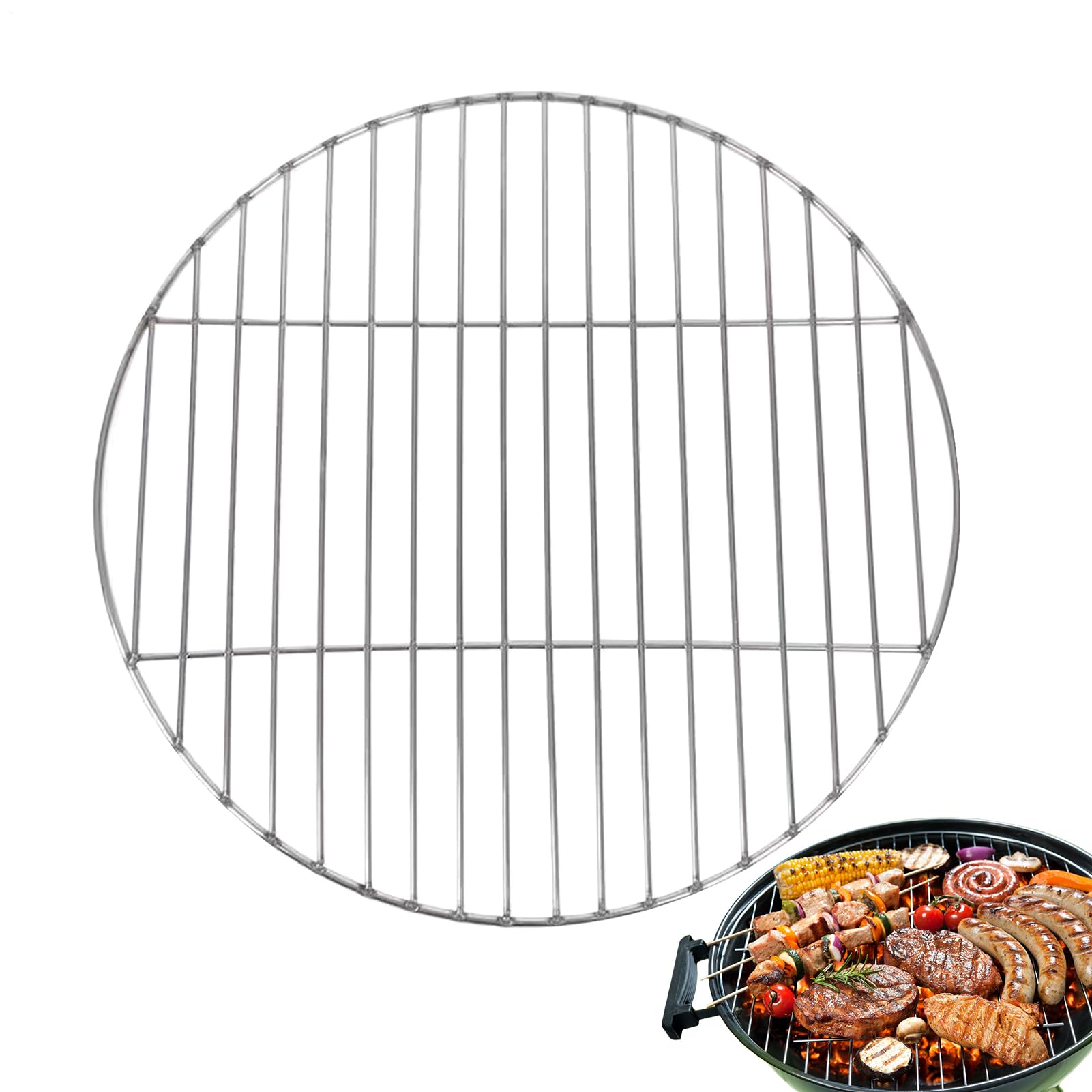 Grille de barbecue ronde anti-rouille pour pique-nique réussi