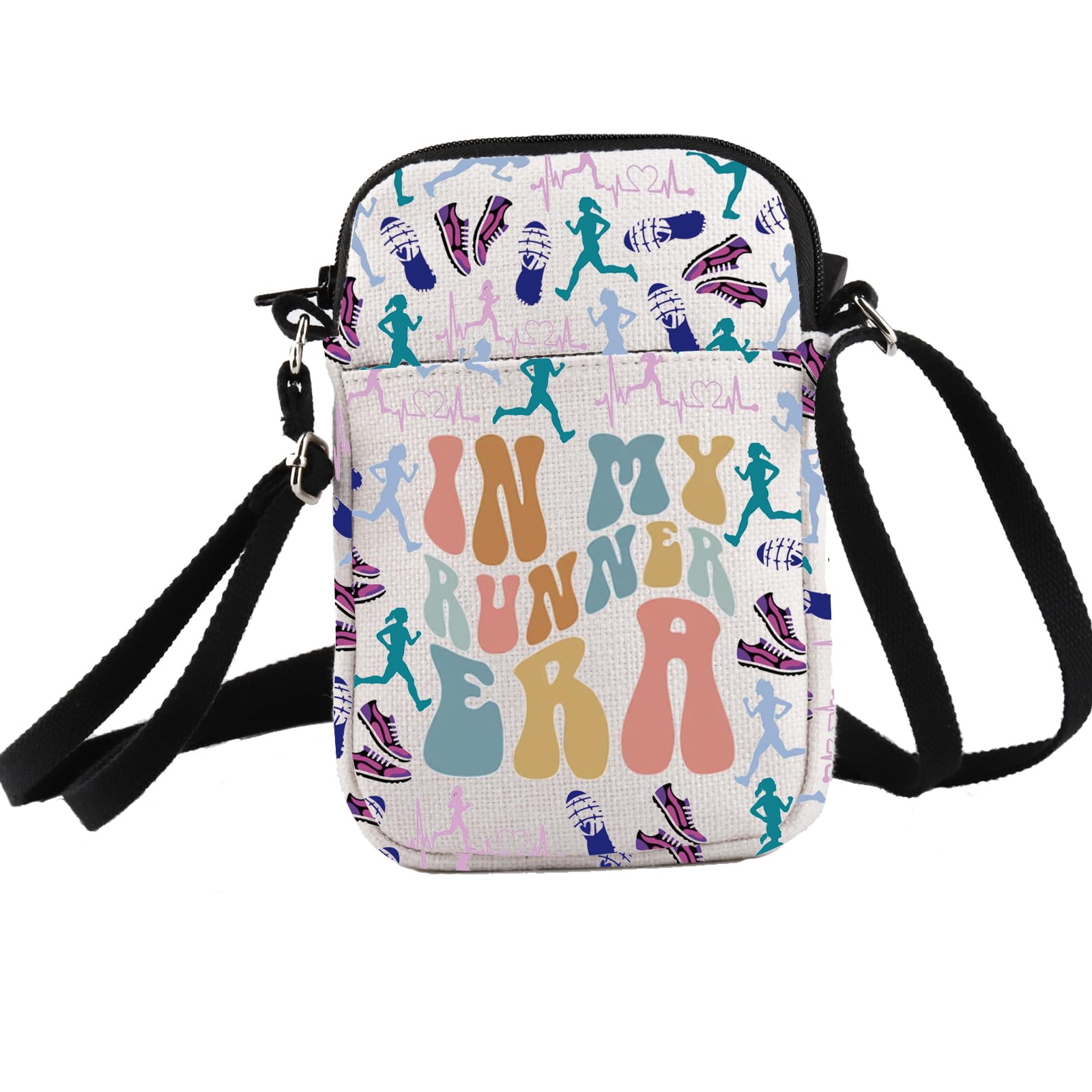 PXTIDY In My Runner Era Tote Bag Marathon Runner Gift Running Woman Marathon Shoulder Bag Cross Country Running Lover Gift (crossbody bag)
