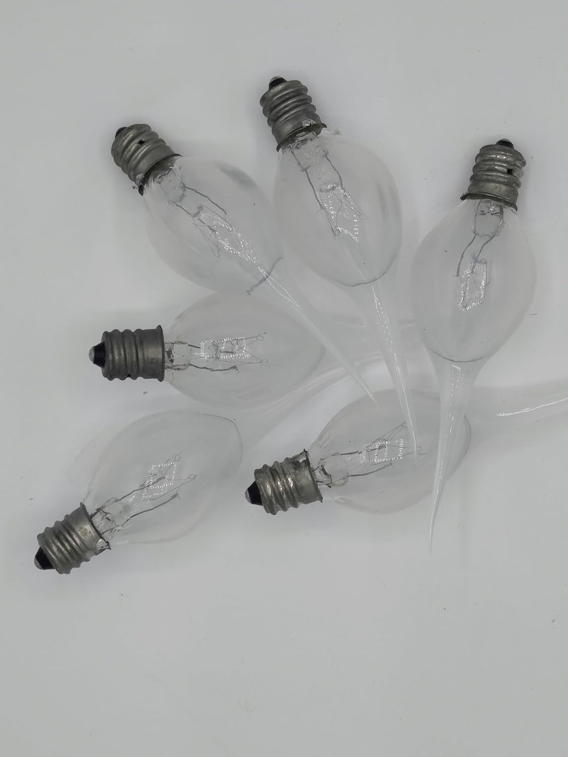 On The Bright Side Primitive Silicone Dipped 5 Watt Light Bulb - Pack of 6 - Clear