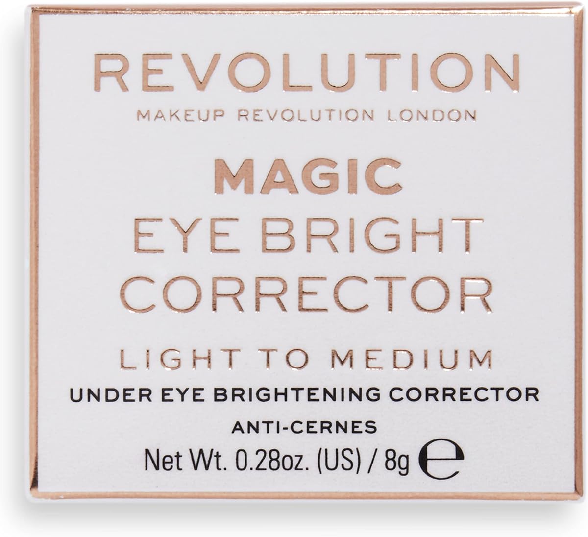Corrector debajo de los ojos Eye Bright de Revolution, claro a medio