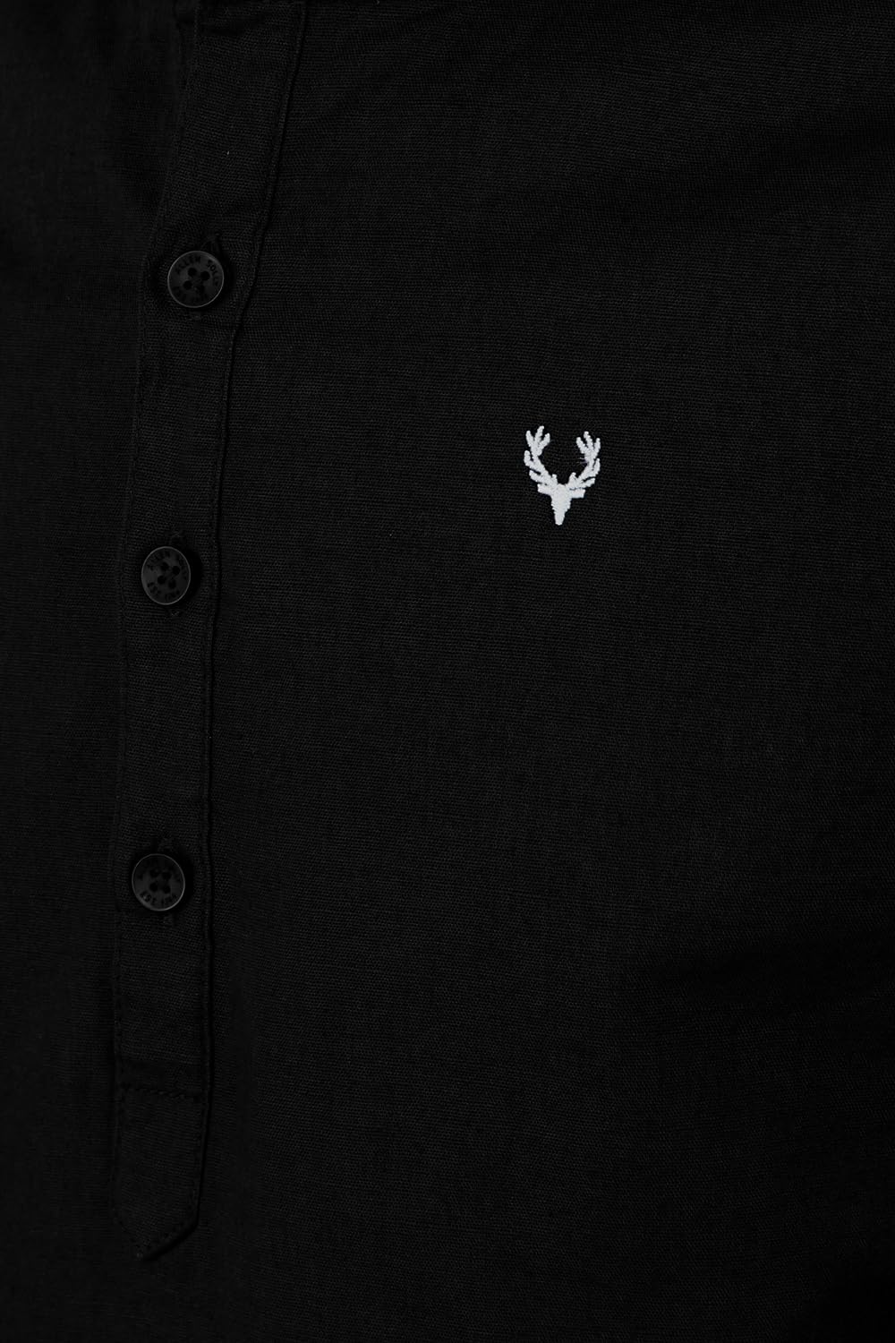 Allen Solly Boy's Solid Regular Fit Shirt (ABSFCKRBH56829_Black - Image 4 thumbnail