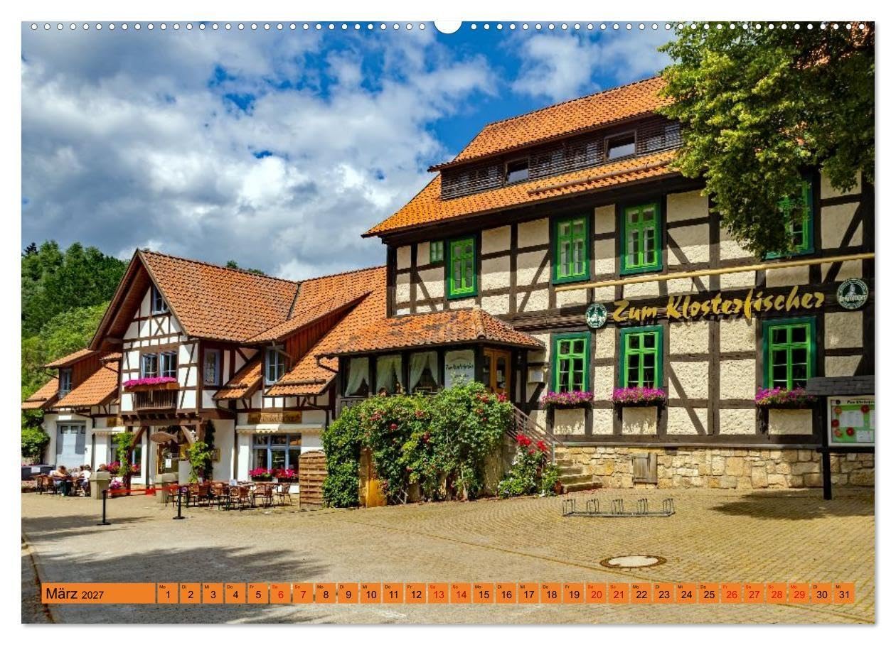 Michaelstein - Kloster mit Klang (hochwertiger Premium Wandkalender 2027 DIN A2 quer), Kunstdruck in Hochglanz: Architektur, Fischzucht, Gärten und ... Michaelstein fasziniert (CALVENDO Orte)