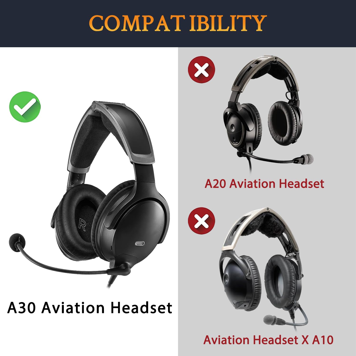 Amazon.com: SOULWIT Mesh Headband for Bose A30 Aviation Headsets