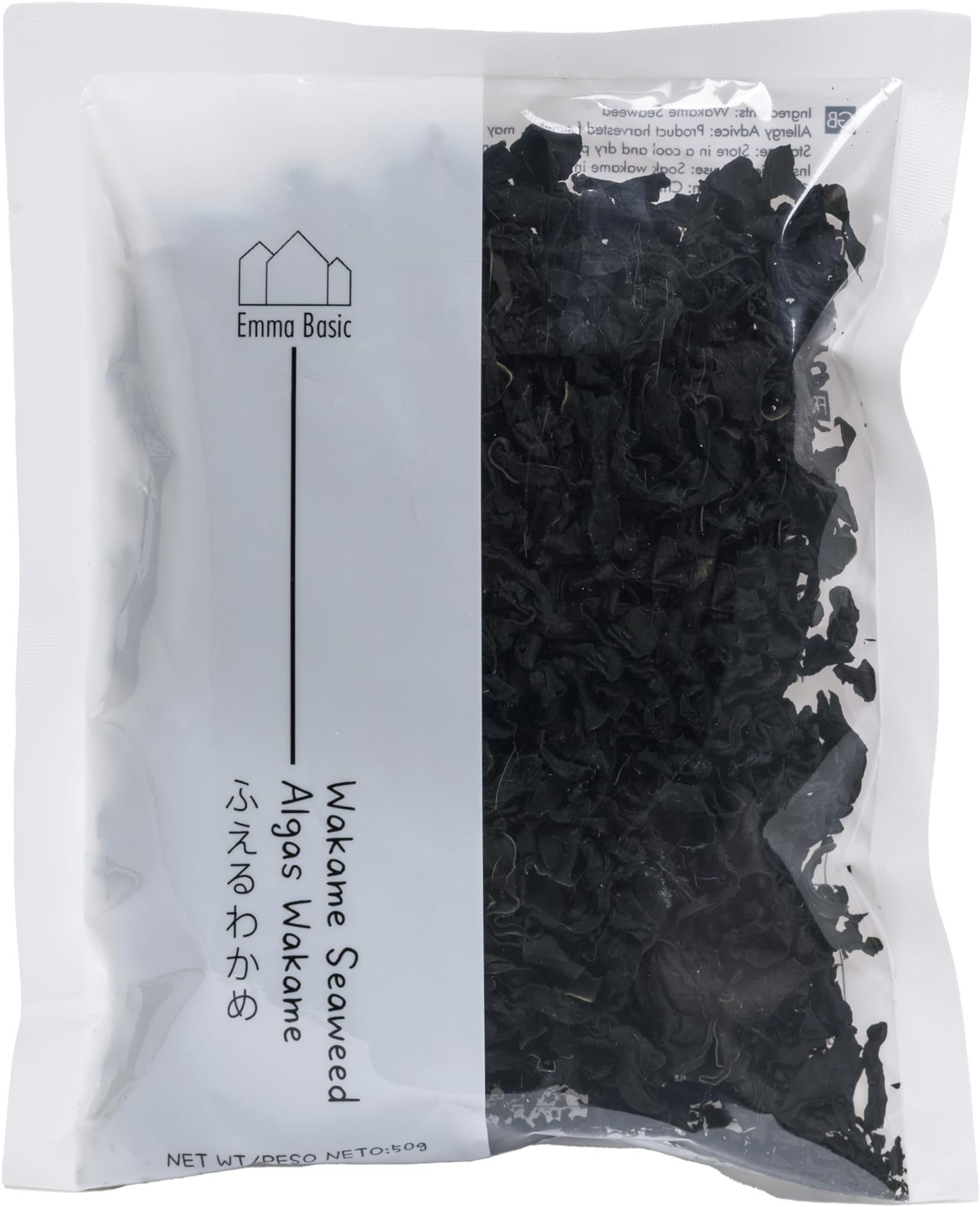 Emma Basic - Dried Wakame | Ready in three Minutes | High Fibre & Protein | Vegan | Umami