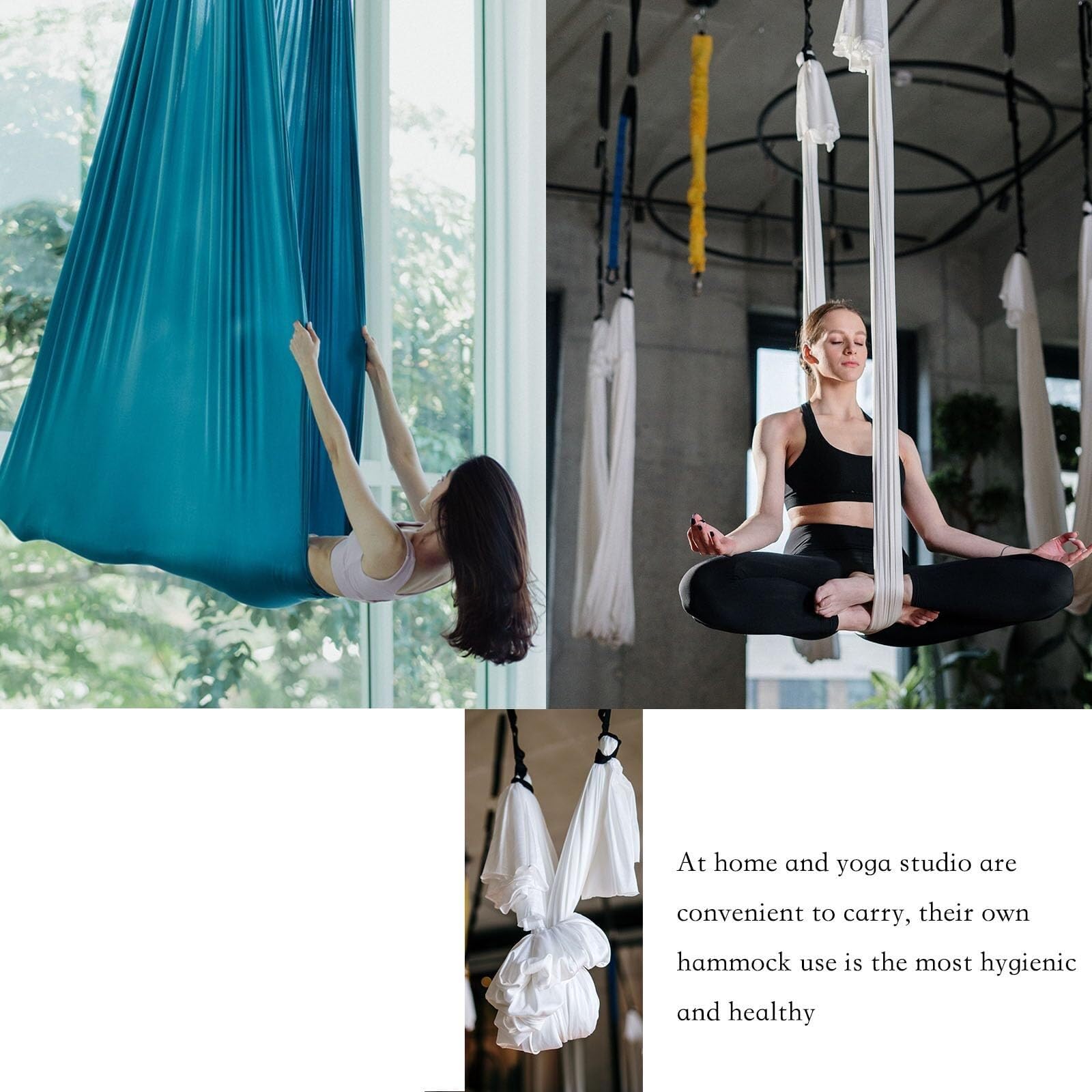 Generisch Yoga-Schaukel, Aerial Yogatuch, Yoga Vertikaltuch, Schaukeltuch, Yogatuch Zum Aufhängen, Trapez Schaukel, Yogatücher, Aerial Silks für den Innen- und Außenbereich(5M*2.8M)(Farbe A)