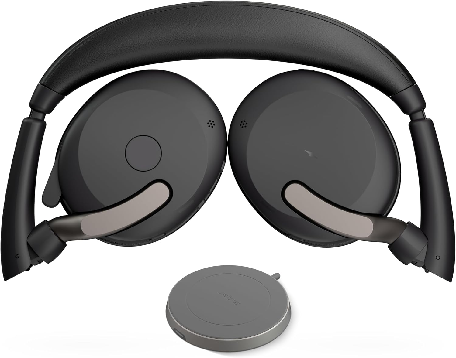 Jabra Evolve2 65 Flex Noise Cancelling Headphones - Wireless On Ear Headphone with Mic - Incredible Sound - 6 Microphone Array 36hr Batt UC Cert ANC Bluetooth Headset Hidden Boom USB C W/Less Charger