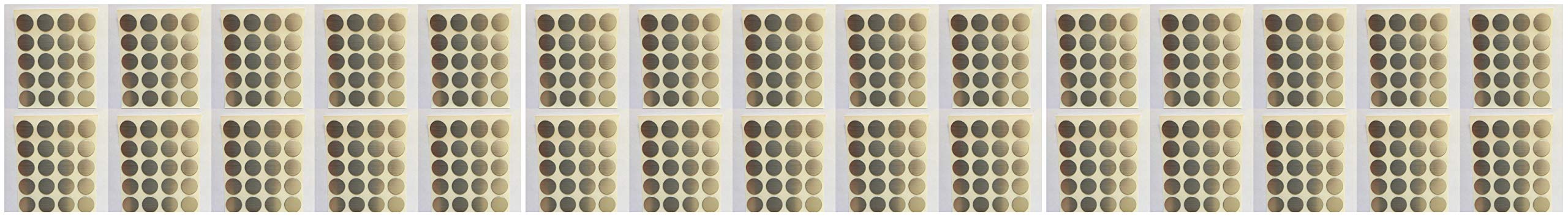 13mm Self Adhesive Screw Cover Caps Stick on Furniture Sticker Screw Hole - Aluminium x600