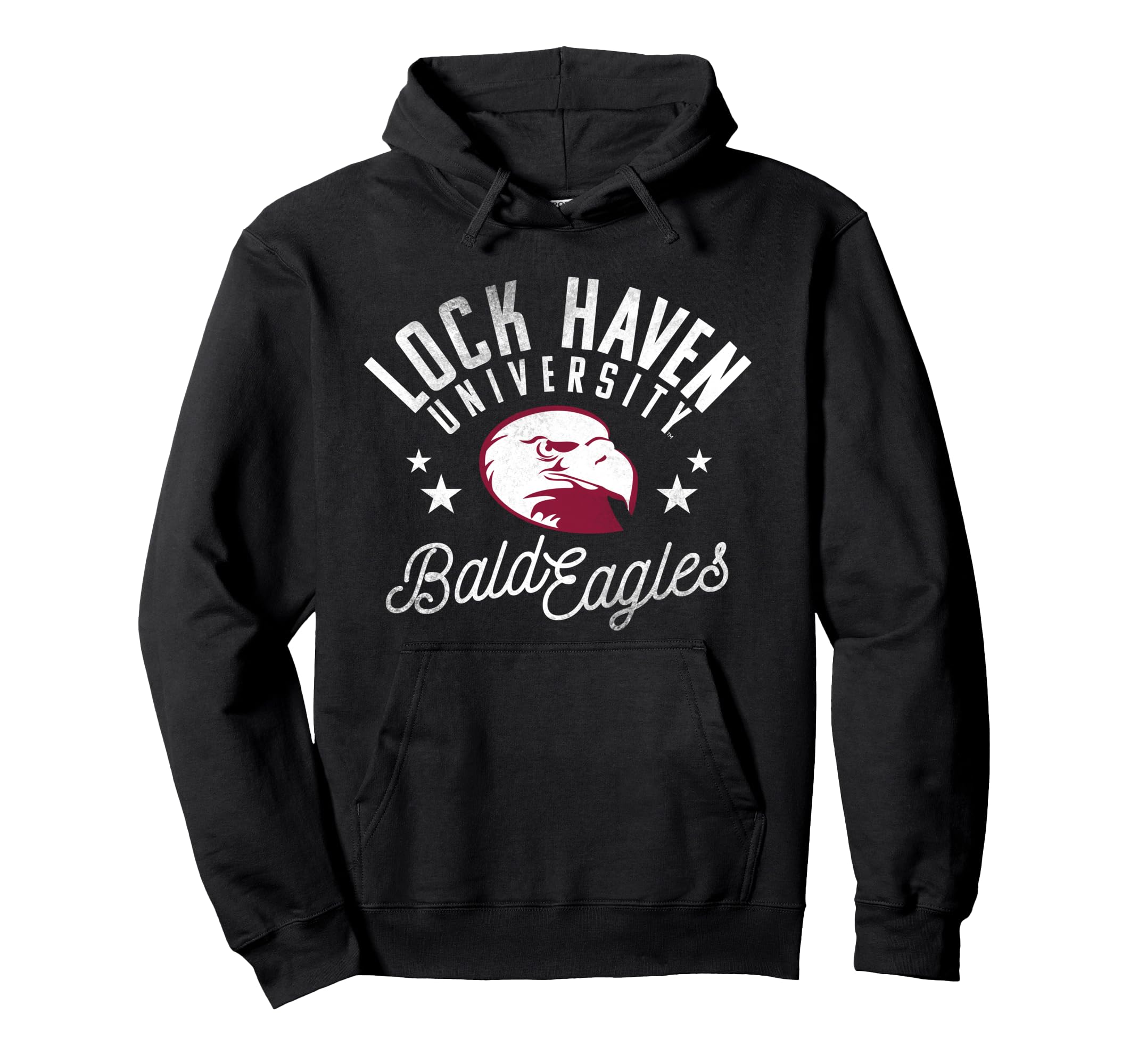 Lock Haven University Bald Eagles Logo Pullover Hoodie