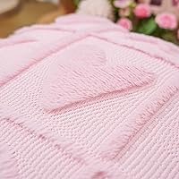 Vista 7 de Juego de 2 fundas de almohada de San Valentín de 16 x 16 pulgadas, decoración del día de San Valentín, fundas de almohada rosas para decoración