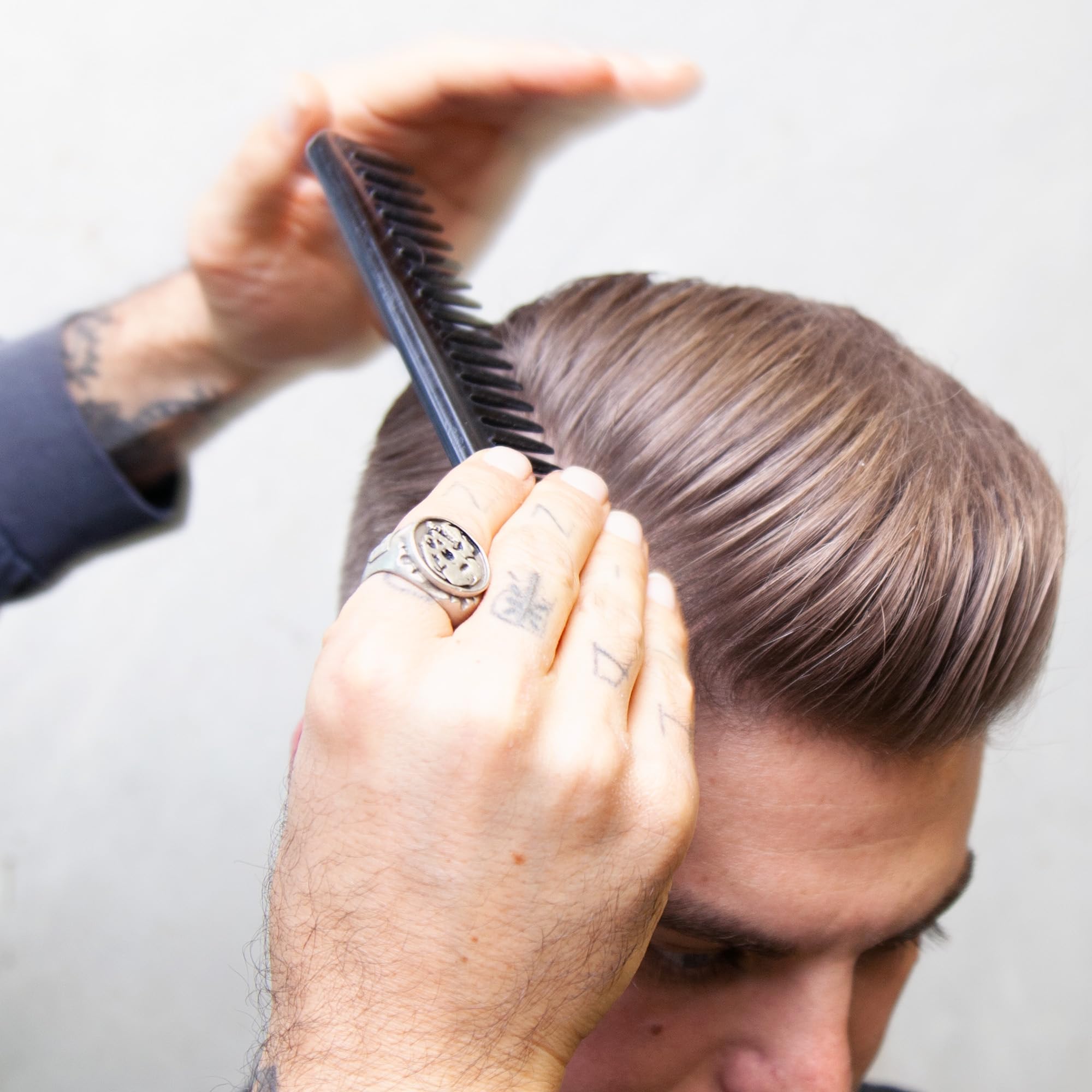 Uppercut Deluxe CB11 Wide Tooth Rake Comb | Wide Tooth Styling Comb for Natural Looking Hairstyles. Ideal for Detangling and Evenly Distributing Styling Products.