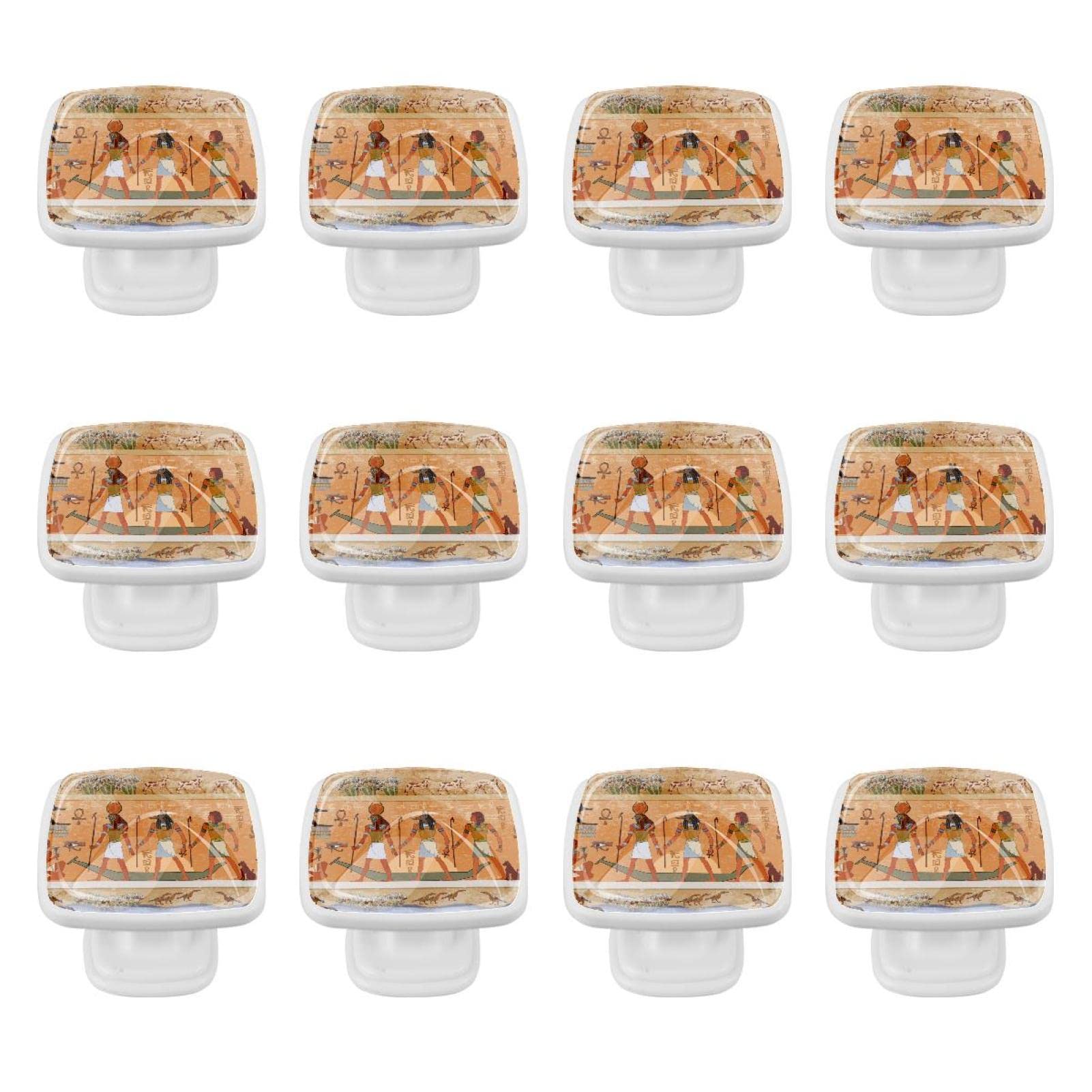 Boutons pour armoires et tiroirs style Égypte Ancienne TBOUOBT (Lot de 12)
