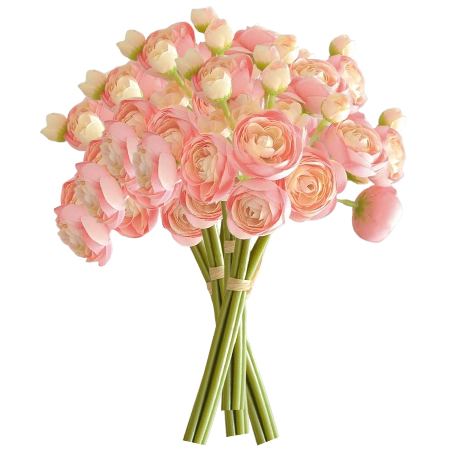 Fleurs artificielles de renoncule et bouquet de fausses fleurs de simulation maison