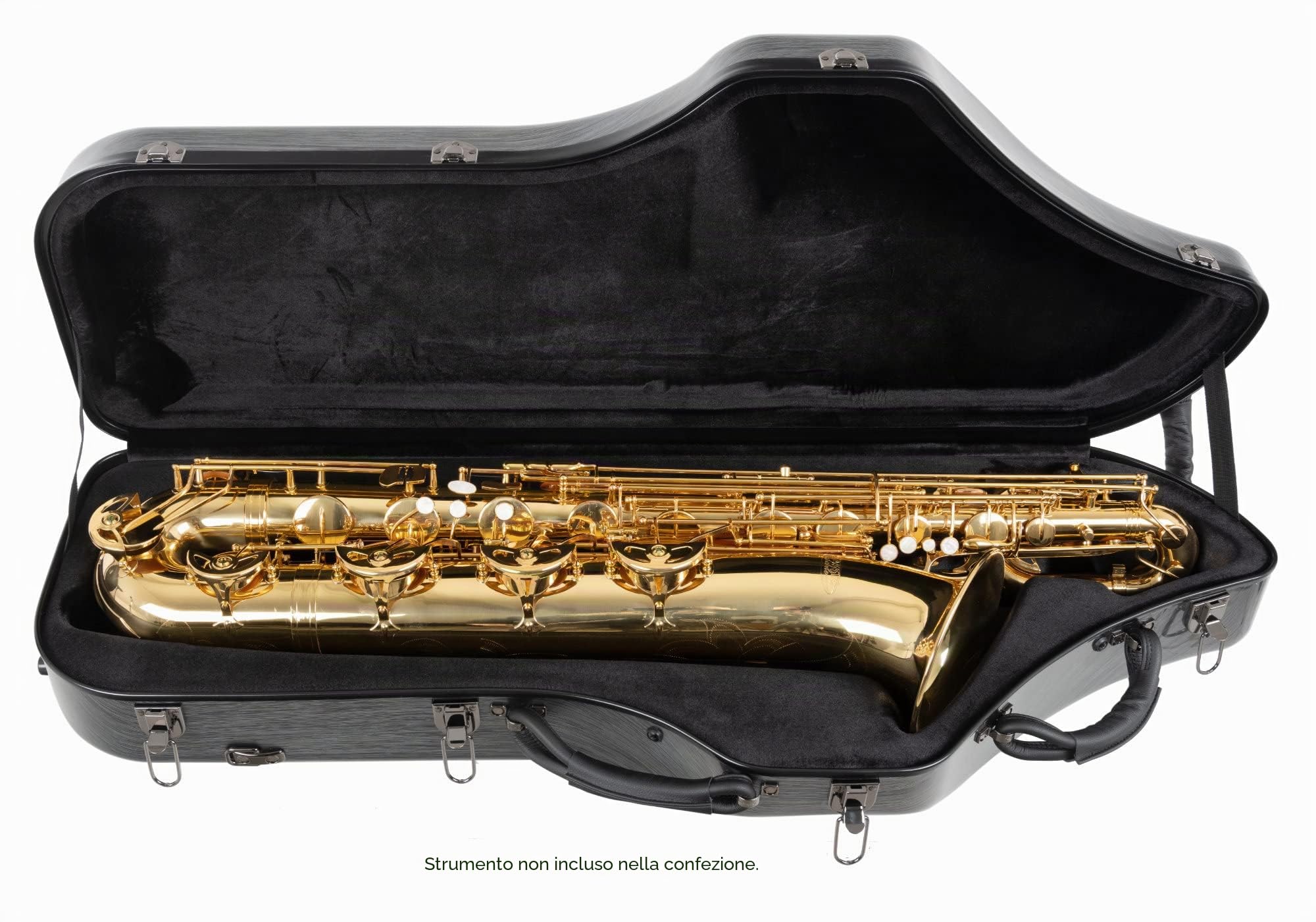 Custodia Lechgold Deluxe per Sassofono Baritono, Peso: 6, 6 kg | Custodia per strumenti Lechgold "Deluxe" per sassofono baritono, Custodia robusta in plastica, Guscio rigido ammortizzante