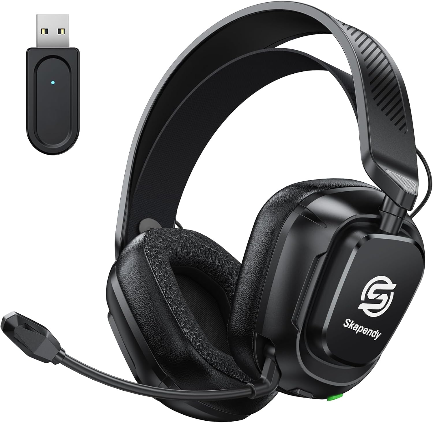 2.4GHz Wireless Gaming Headset for Switch, PS5, PS4, Mac, PC, Ultra-Low Latency, Stereo Sound Gaming Headphones with Noise-Canceling Mic, 50+ Hr Battery