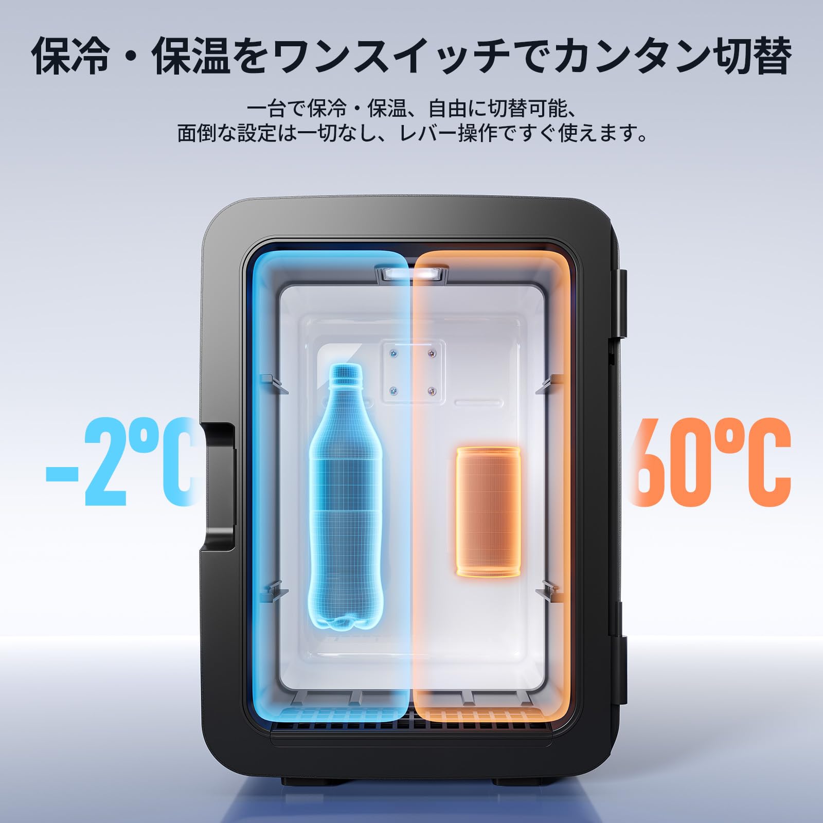 Amazon | 【2026年新型】EENOUR 小型冷蔵庫 10L 透明ドア式 冷温庫