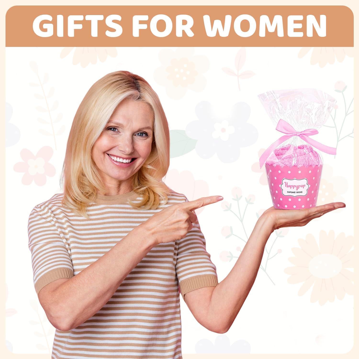 HAPPYPOP Mothers Day Socks - Birthday Gifts for Mom, Best Gifts for Elderly Mom - Image 2