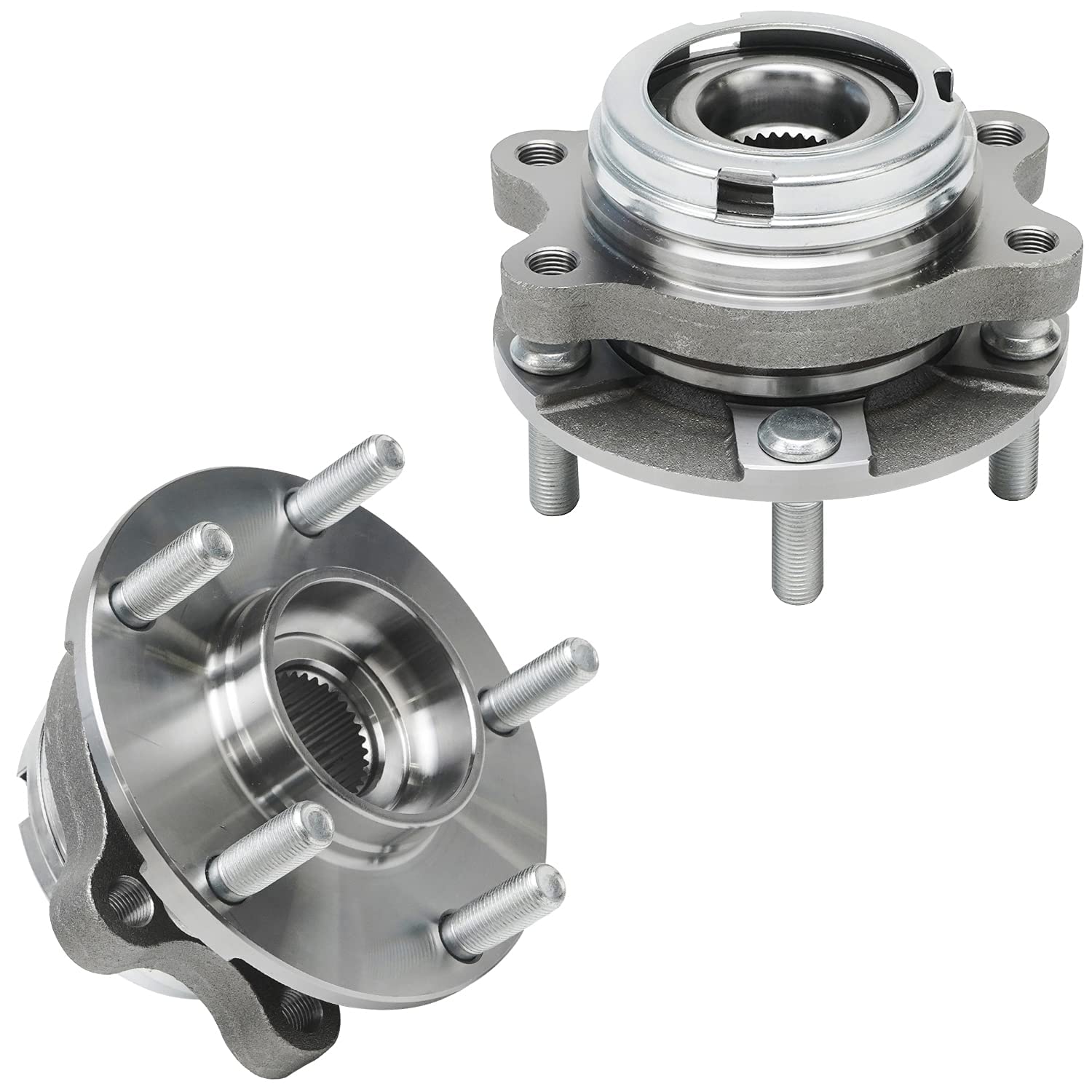 Detroit Axle - 2 Front Wheel Bearing Hubs for Nissan Altima Maxima Pathfinder Quest Murano Infiniti JX35 QX50 QX60, Wheel Bearing and Hubs Assembly Replacement Pair Hubs