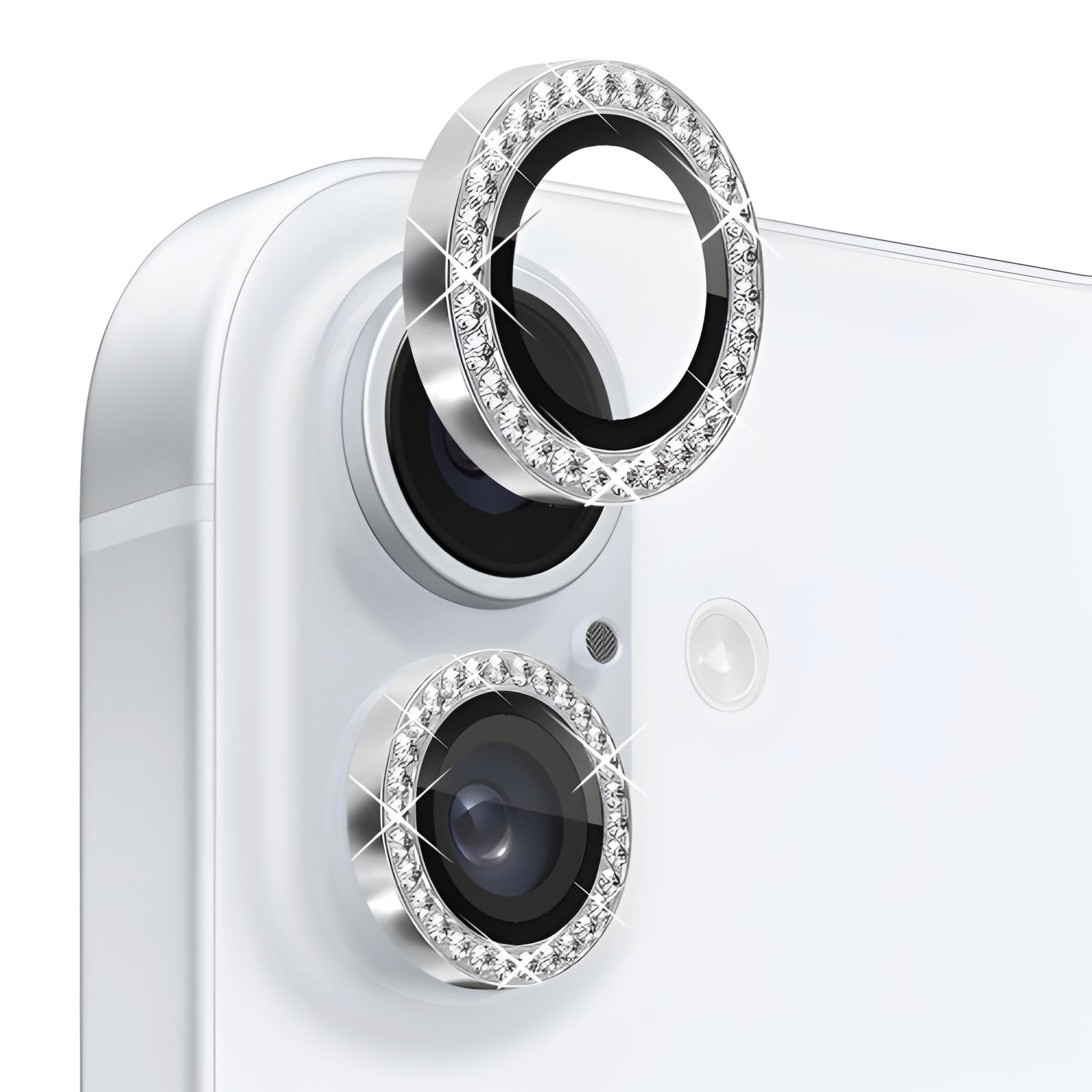 TECH KONNECT iPhone 16/16 Plus Diamond Bling Camera Ring Protector || Camera Lens Protector For iPhone 16/16 Plus (Anti Scratch) (Pack Of 1) (Silver) (B0DFZWZXXH) Amazon Price History, Amazon Price Tracker