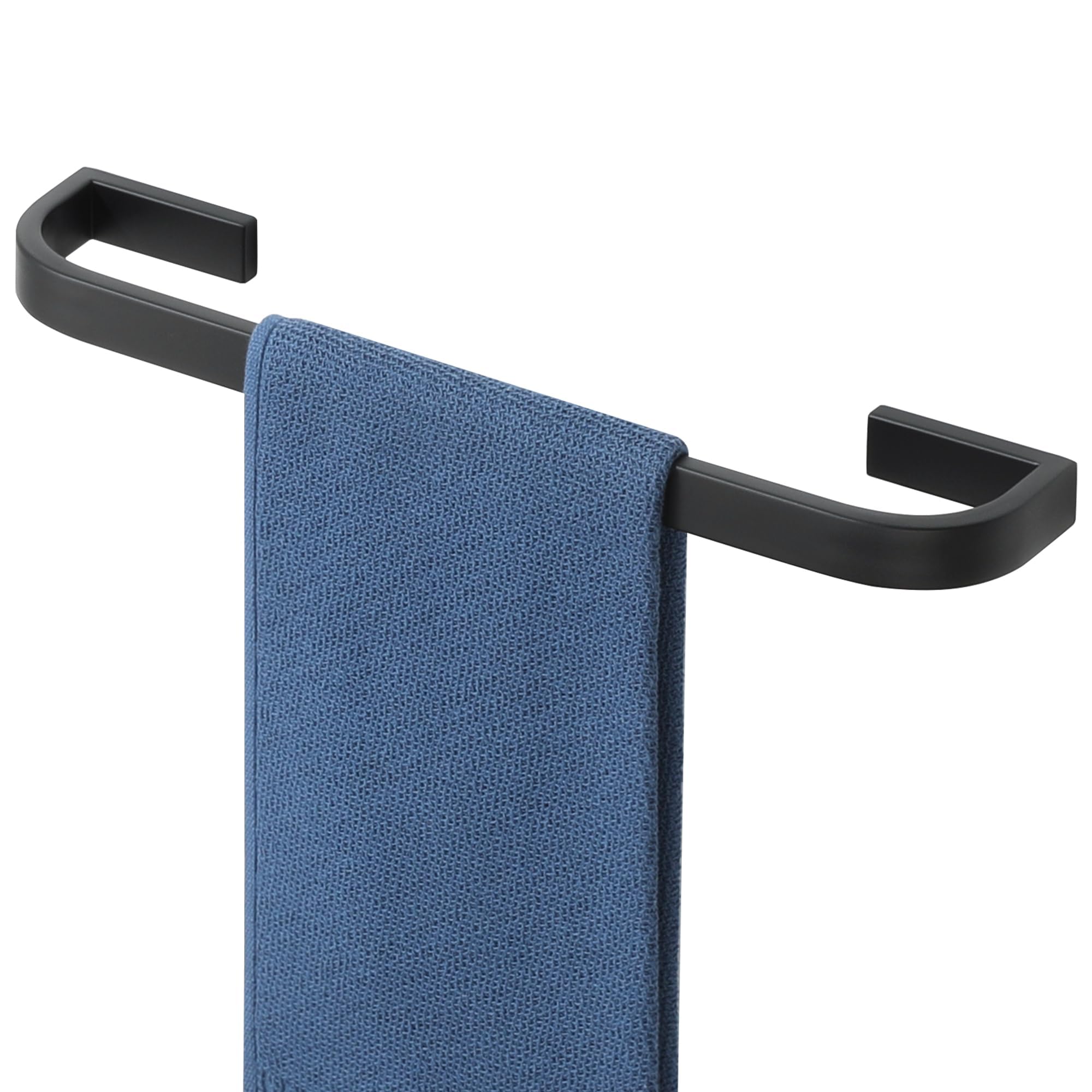 Mooche Towel Rail, 40 CM Hand Towel Holder, SUS304 Stainless Steel Towel Rail Wall Mounted, Single Towel Bar for Bathrooms, Living Rooms, Balconies,Bedroom,kitchen, Black