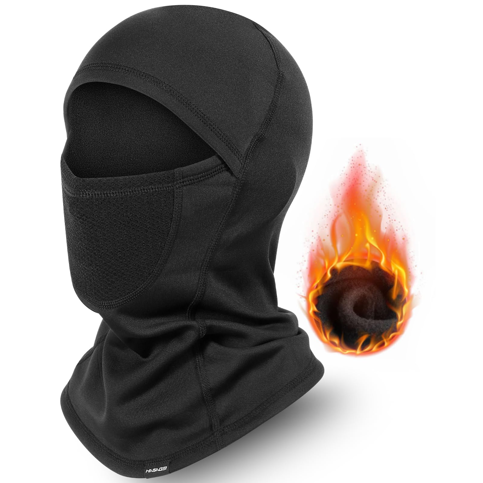 Cagoule Bonnet Thermique Ski - Masque Couvre-visage, Tricoté, Unisexe, Multifonction