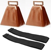 Vista 16 de Bevin Bells Campanas de Vaca de Larga Distancia 10LD (Blanco) Campanas de Navidad Hechas de Acero Fuertes Fabricantes de Ruido con Correa