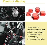Vista 6 de ZKFAR 30 tapas de rosca para modificación de motocicleta, 4 tamaños, impermeables, duraderas, de metal, accesorios de decoración de tuercas