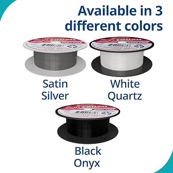 Soft Flex Kink Resistant Bead Wire - Extra Fine Point 0.10 Diameter - Jewelry Making Bead Wire - 30 Feet