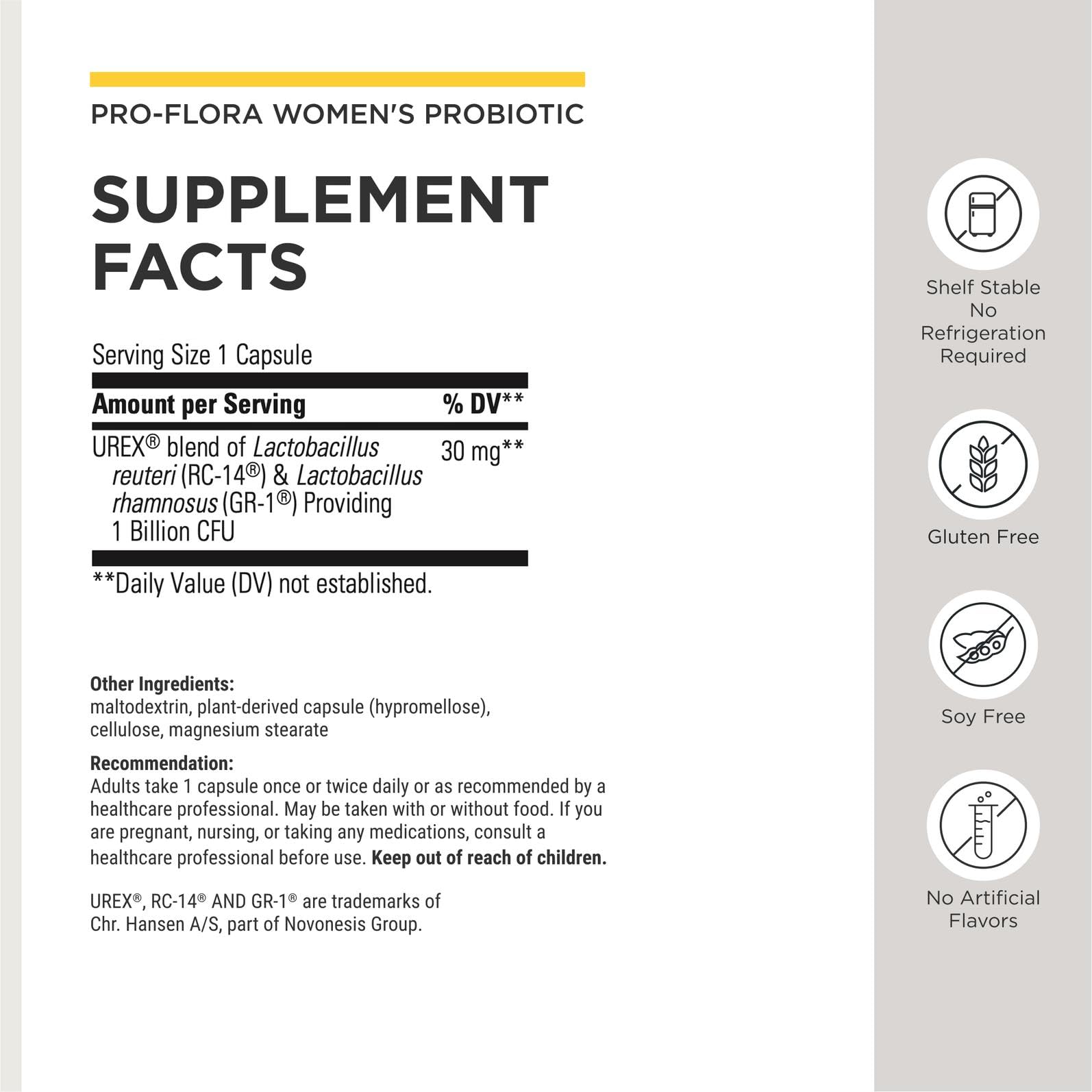 Integrative Therapeutics Pro-Flora Women's Probiotic, 30 Capsules — Amazon image 3