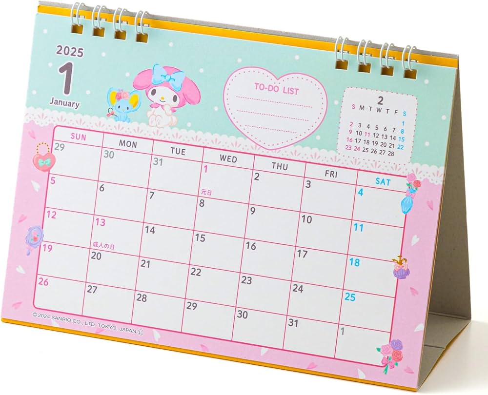 新品未使用 マイメロディ 卓上万年カレンダー イチゴ Amazon.co.jp
