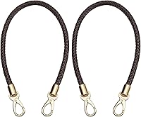 uxcell PU Leather Braided Purse Strap Replacement Handle for Handbags Totes Shoulder Bags - Durable 23.6" Drop Strap