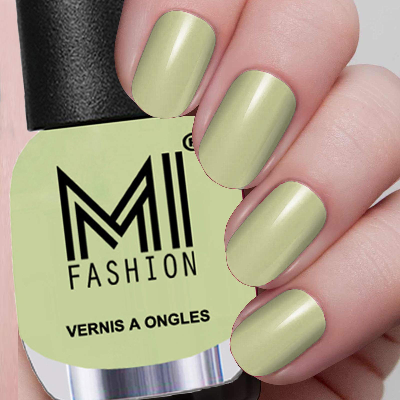 MI Fashion Nail Polish Combo of 4 - Nude Pink, Base Nude, Mint and Brown 2