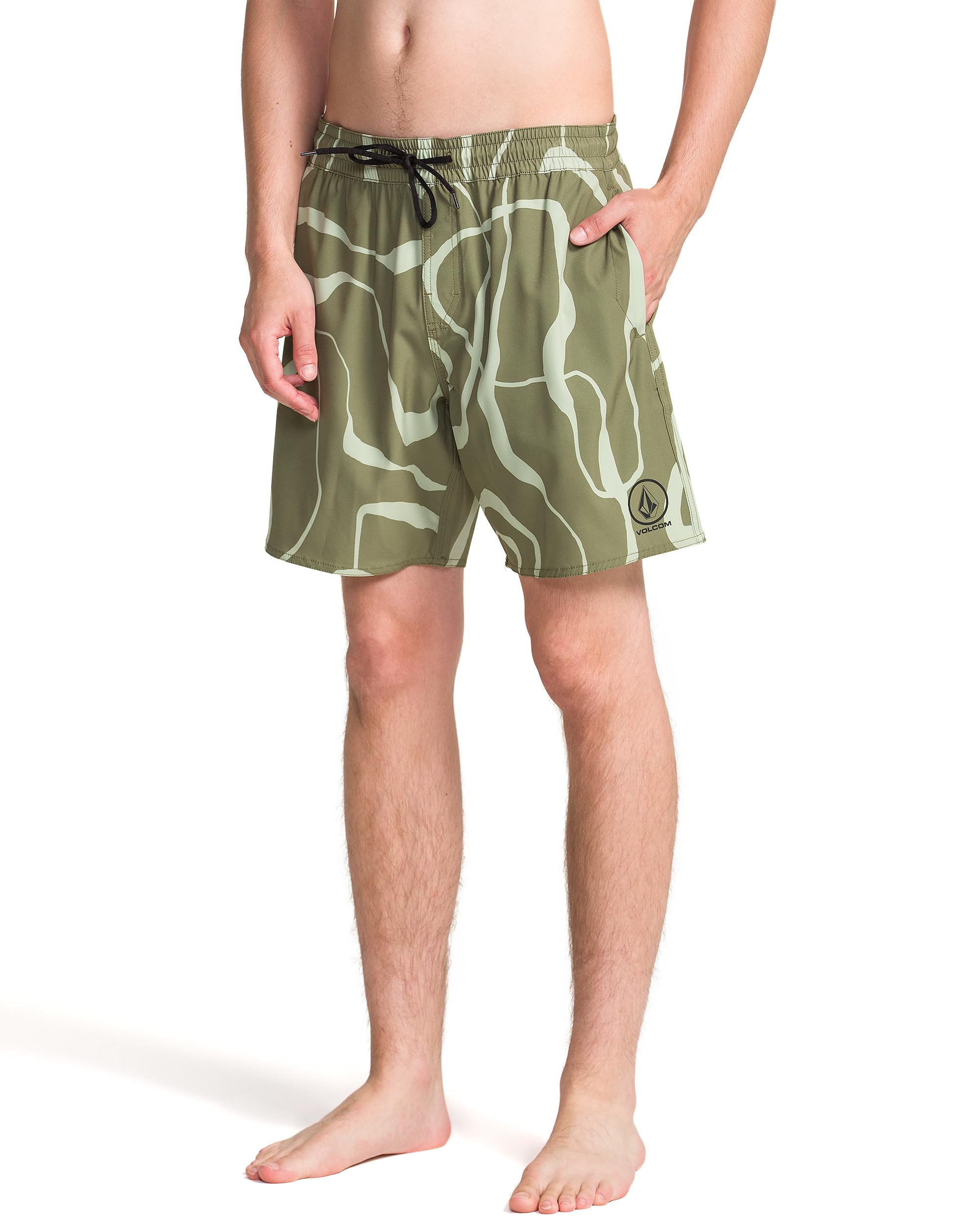 Volcom 17" Swim Surf Trunk Boardshort Costume a Boxer Uomo