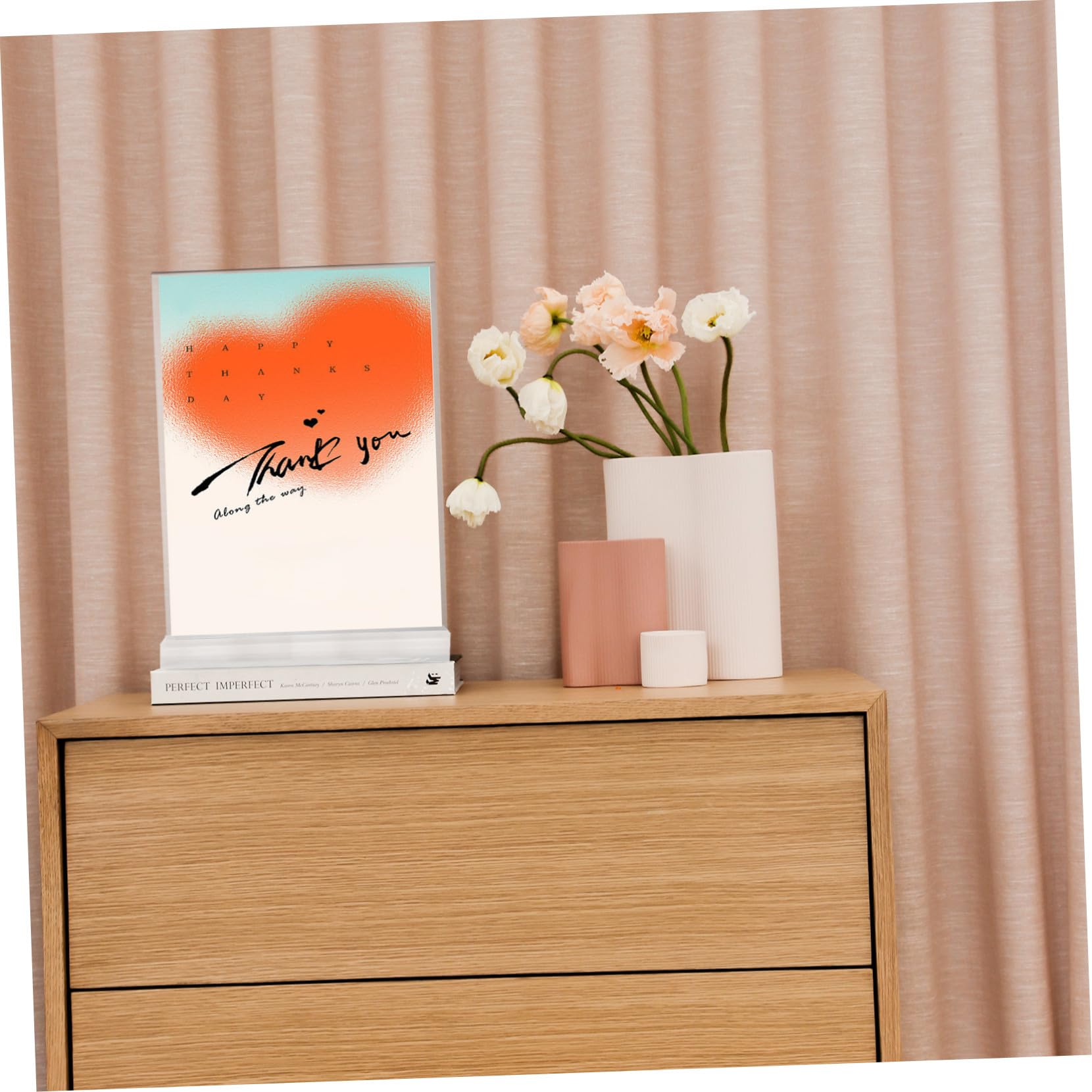 jojofuny Porta Letreros Acrílico A4 de Pie 5 Piezas para Mesa | Doble Cara, Base Estable, Fácil de Limpiar, Uso en Tiendas y Restaurantes, Diseño Elegante y Versátil