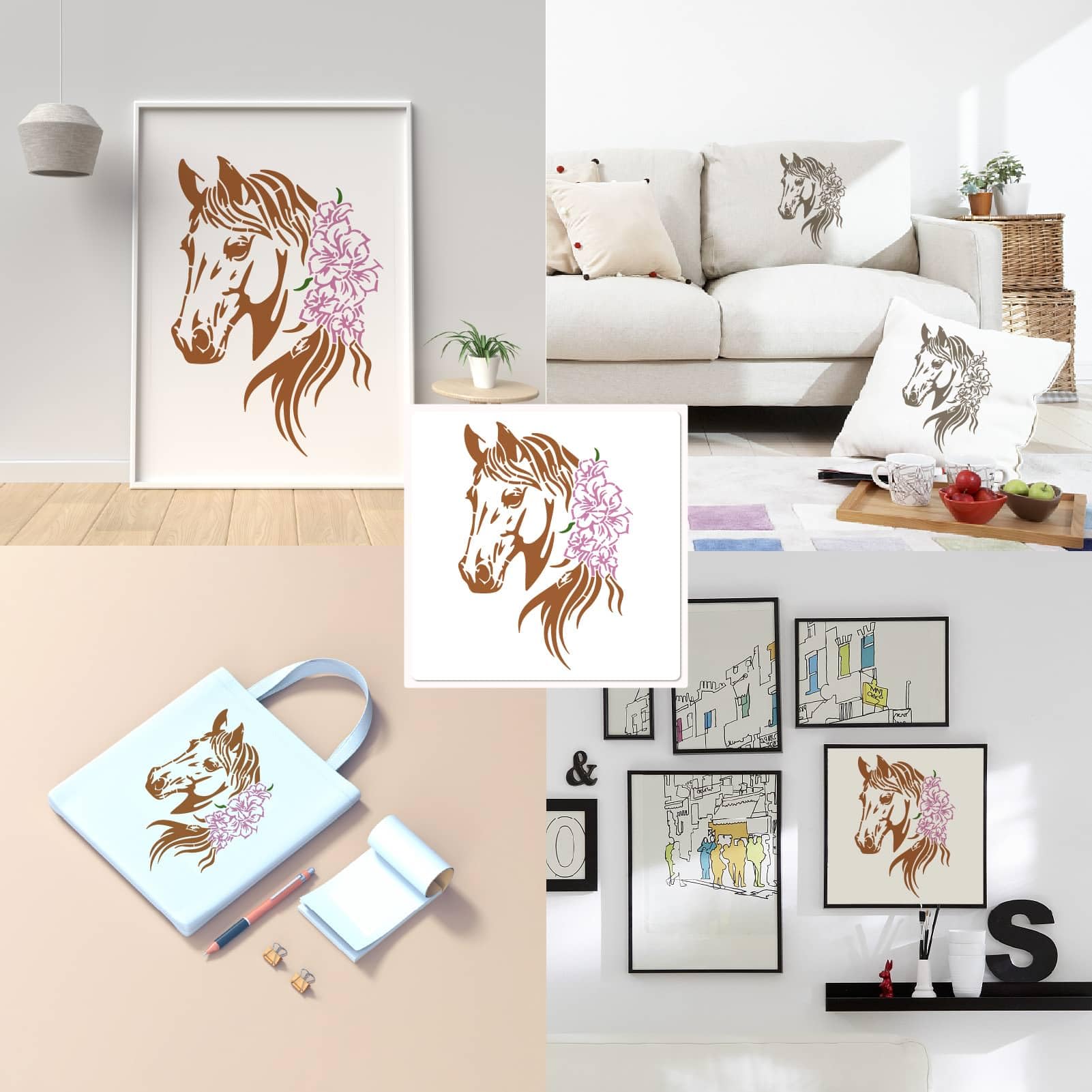 GORGECRAFT 9 Styles De Pochoirs De Peinture à Motifs De