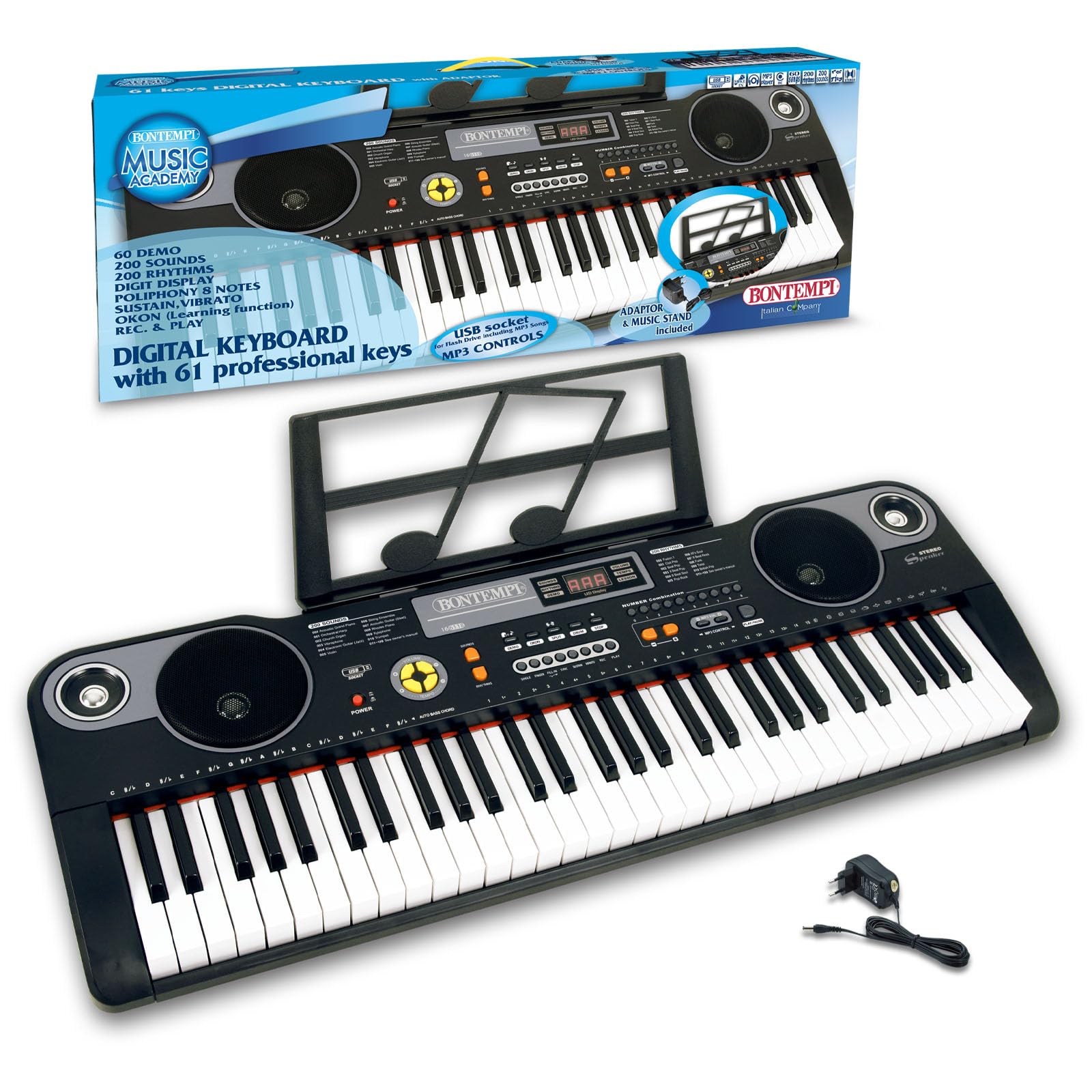 Portatile TASTIERA DIGITALE 40 TASTI PASSO MEDIO BONTEMPI