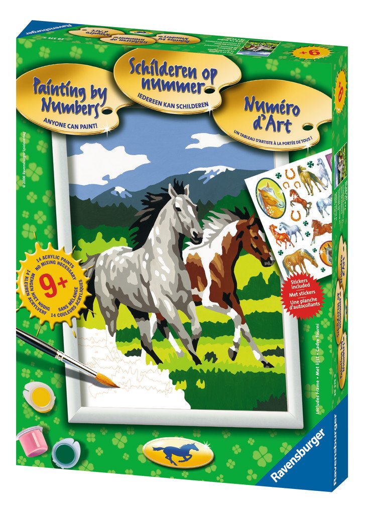 Fun At A Gallop Paint By Numbers