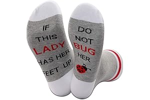 Funny Ladybug Socks If This Lady Has Her Feet Up Do Not...
