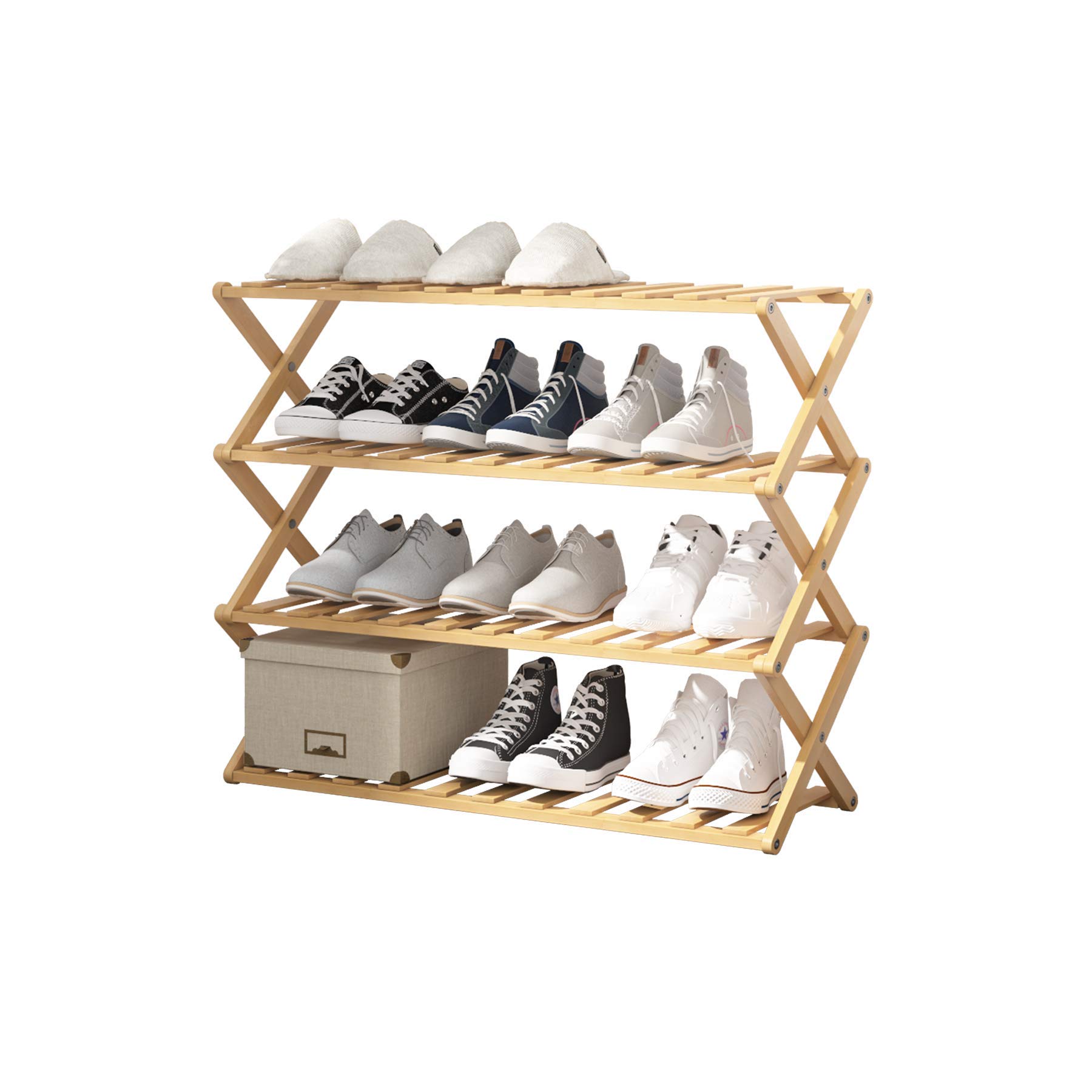 UDEAR Bamboo Shoe Rack