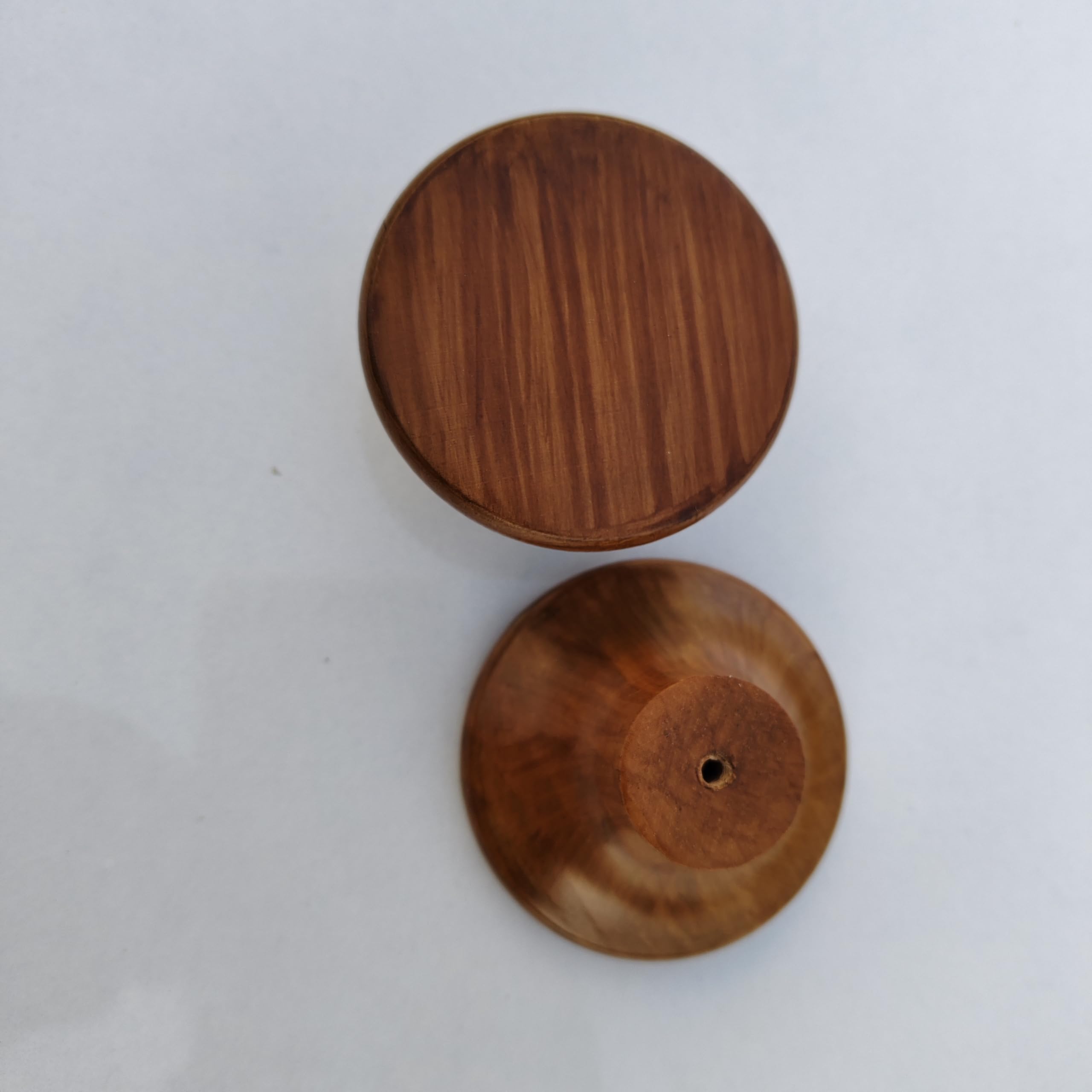 Natural Teak Wooden Cabinet Knobs - Stylish & Durable -2