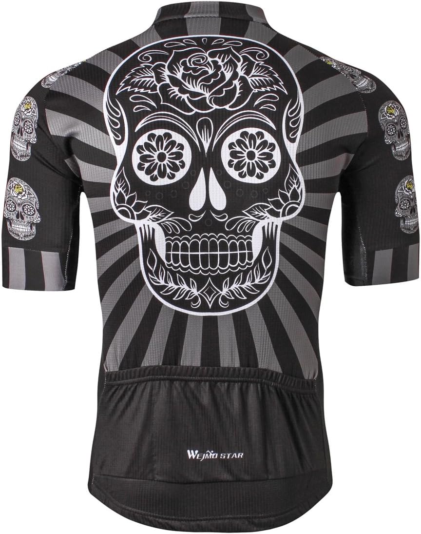 Weimostar Men's Cycling Jersey Men Mountain Bike Jerseys Short Sleeve Tops S-5XL