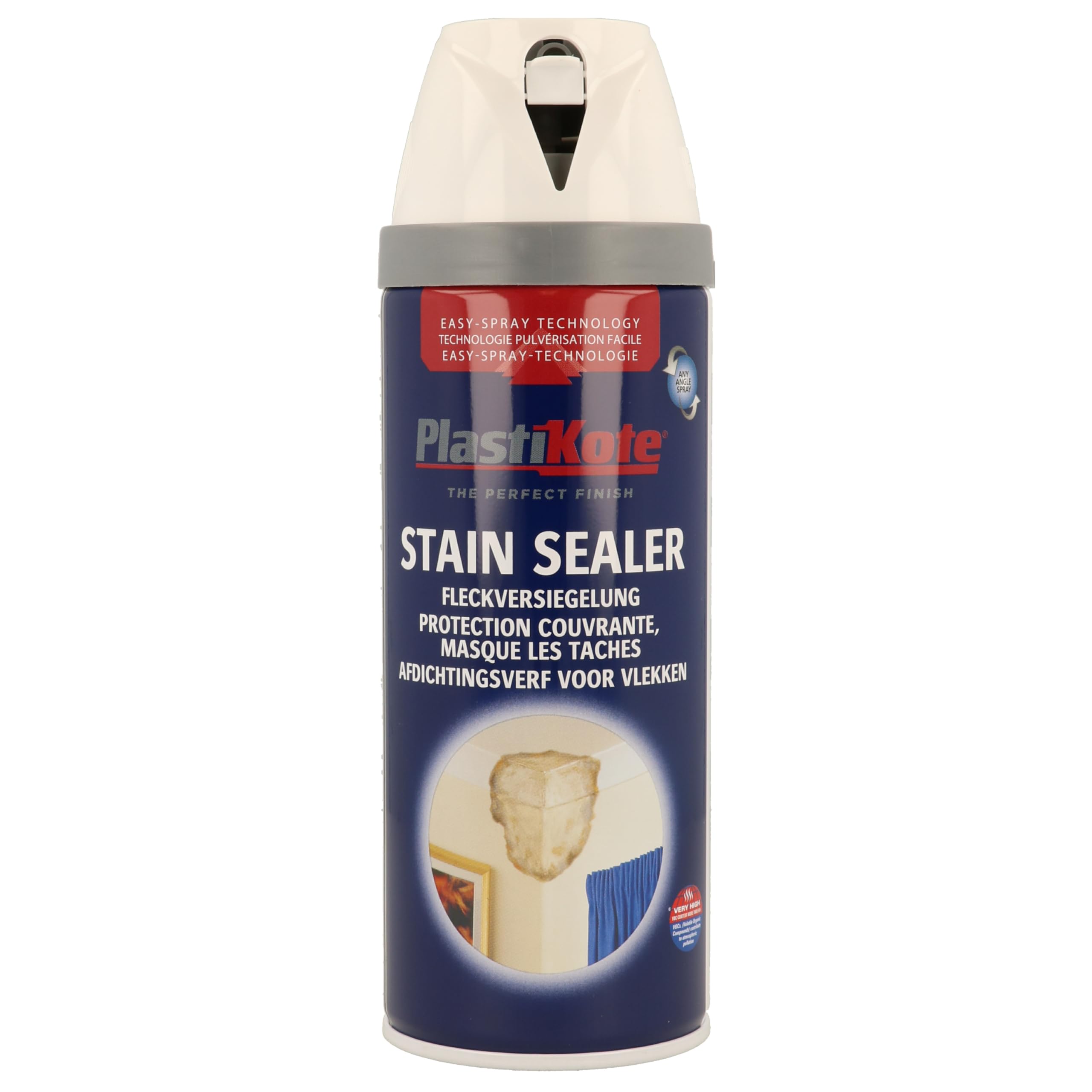 Plastikote White Stain Sealer Aerosol Spray Paint