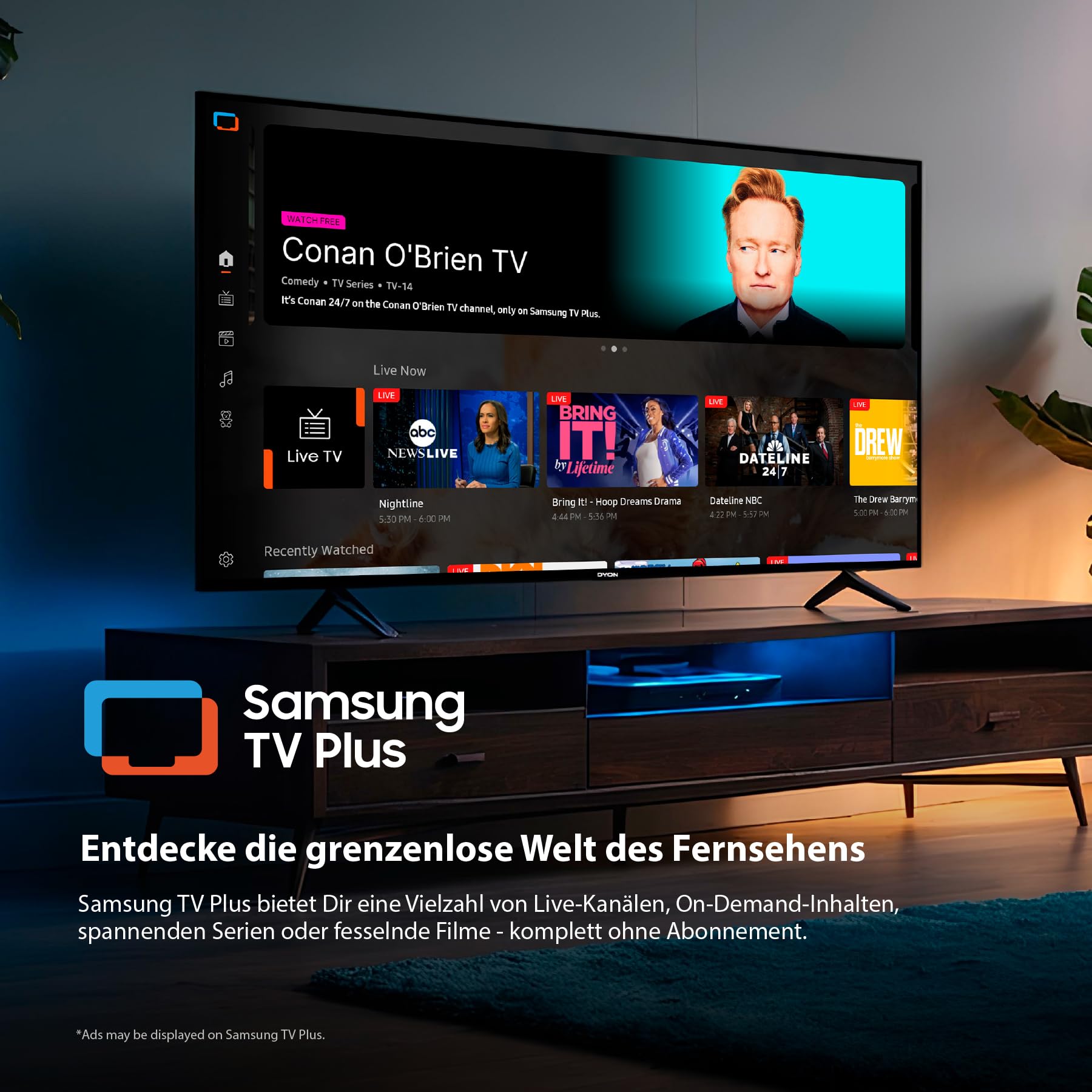 DYON ULTIMAX 40F-TI - 40 Zoll (100 cm) Full-HD Smart TV mit Tizen OS, Triple Tuner (DVB-C/-S2/-T2), Smart & Gaming Hub, Prime Video, Netflix, Disney+