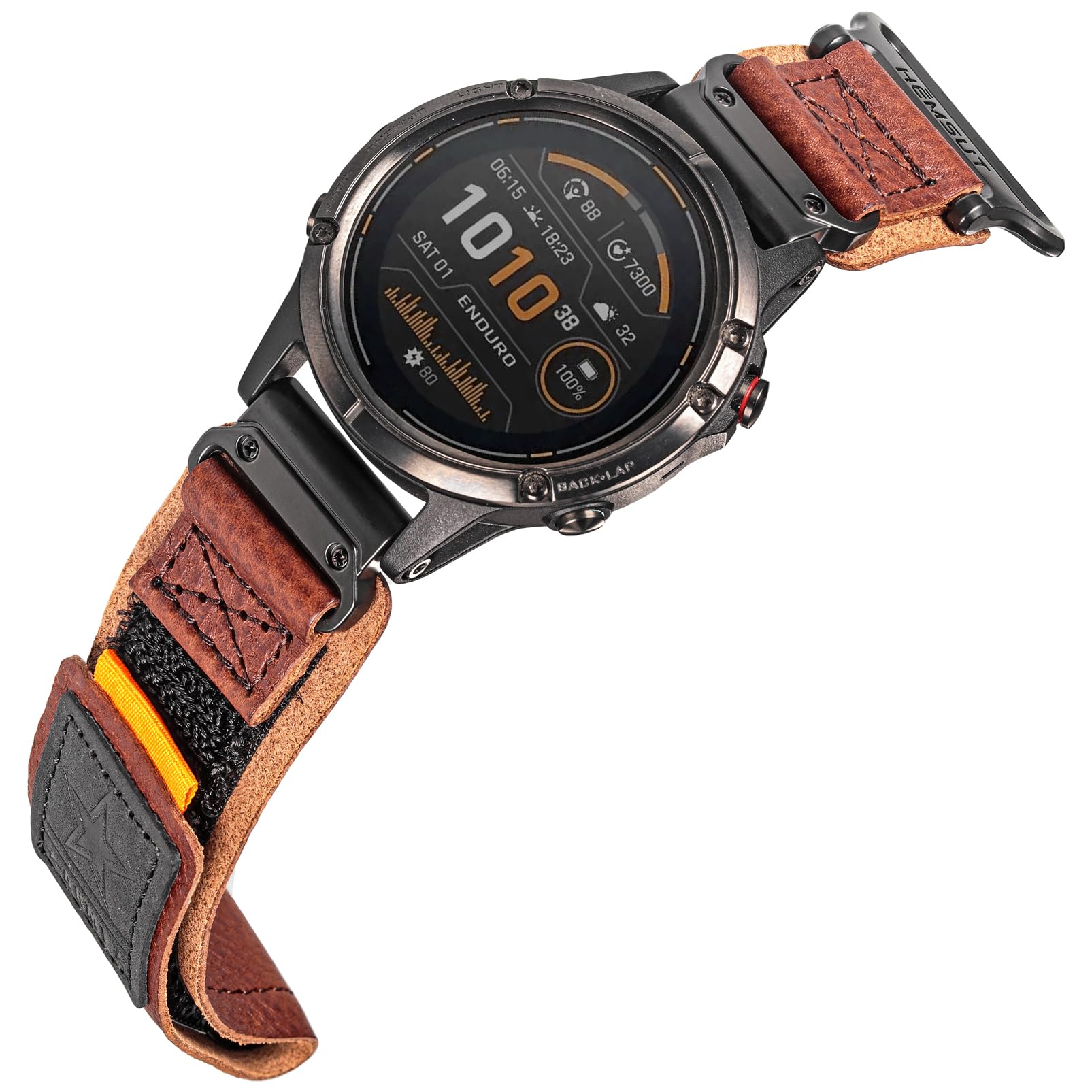 - Leather Watch Band Compatible with Garmin Fenix 8 43mm /7S/7S Pro/6S/6S Pro/6S Sapphire/5S/5S Plus/5S Sapphire, Instinct 2S, Descent MK1S/2S, D2 Delta S, Approach S70-42mm, 20mm Quick Fit Military Strap