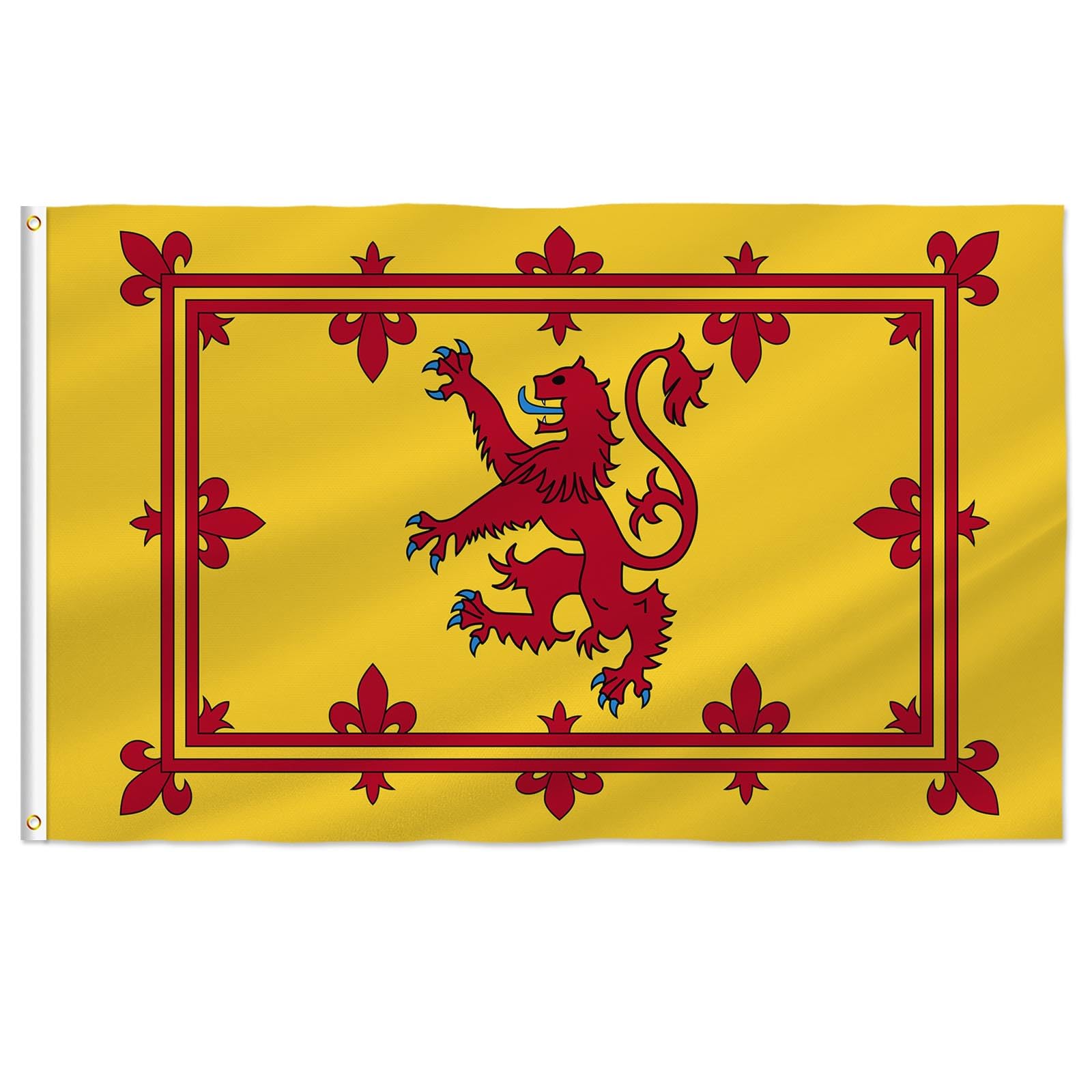 PTEROSAUR Scotland Rampant Lion Flag, Flags with Brass Grommets, Indoor Outdoor Decoration (Scotland Rampant Lion, 3x5 Ft)
