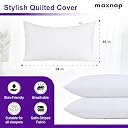 MAXNAP Headrest Comfort Pillow | Sleeping Pillow | Bed Pillow | (16x24) inches | (41x61) cm | Made of Hollow Polyester Fiber | Quilted Striped Fabric | Pillow Set of 1 gallery image