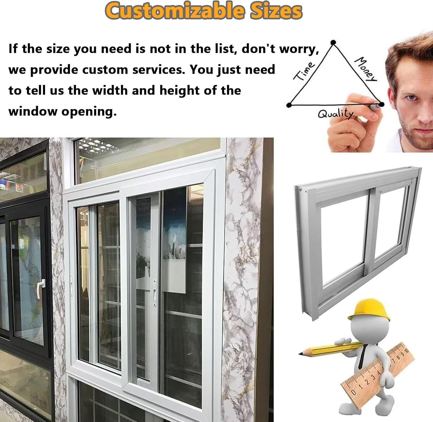 Horizontal Sliding Window, Basement Replacement Windows, Flush Mount Horizontal Sliding Basement Window with Glass and Screen, Lockable Shed Windows for Houses, Bathroom