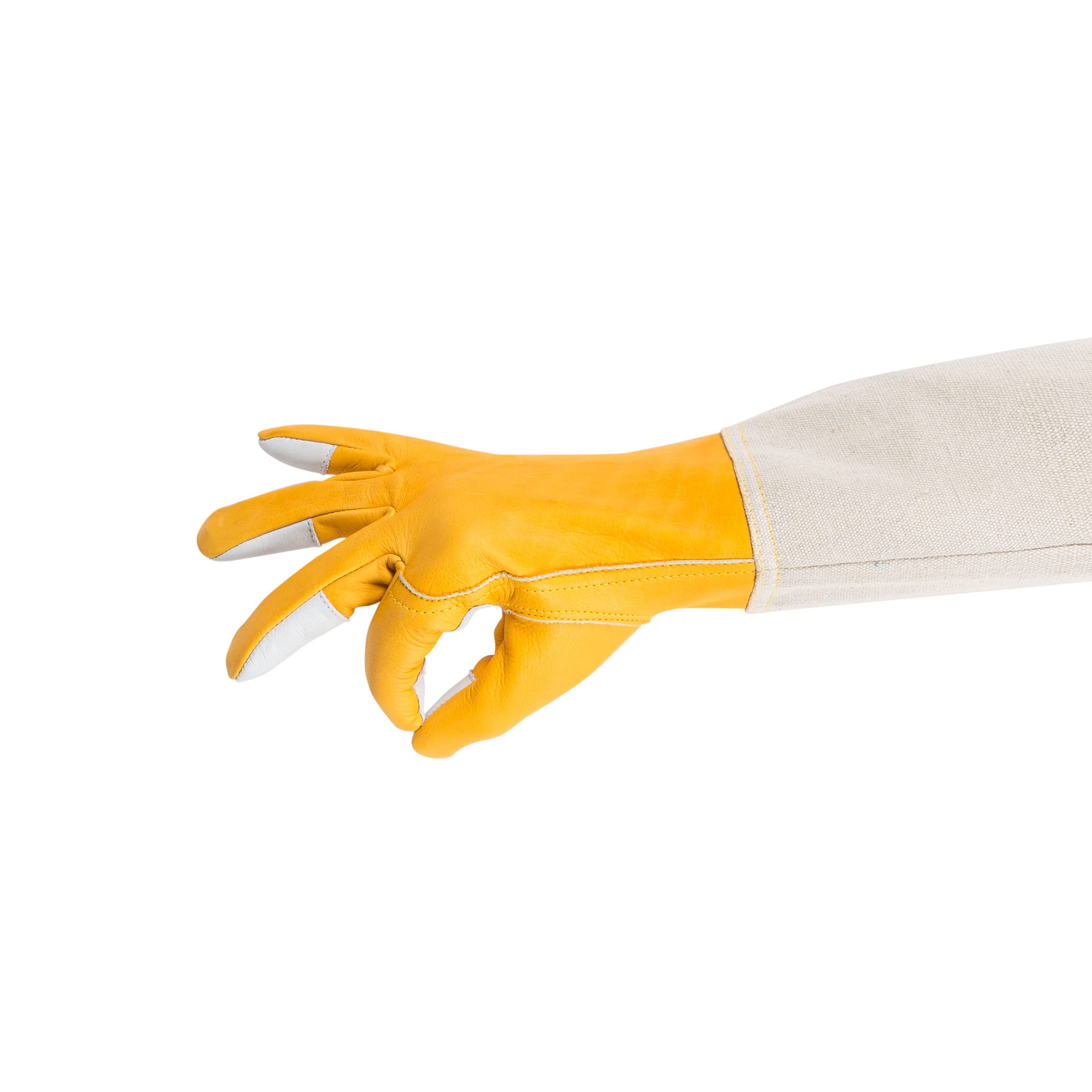 Bees & Co V57 Guantes de piel de cabra con puños ventilados para apicultura