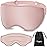 Fygrip 3D Eye Mask Sleep Mask for Men & Women, 100% Pressure-Free & Light Block-Out Eye Mask for Sleep with Easy Adjustable Strap, Night Eye Cover for Travel, Pink